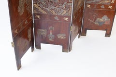 Late 18th/Early 19th Century Eight Panel Coromandel Screen, with Inscription