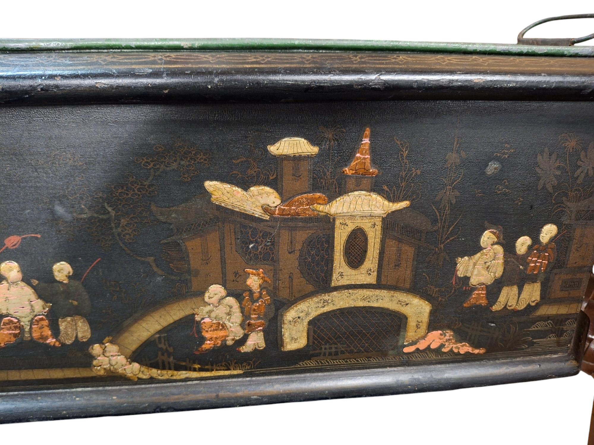 Fin du 18e siècle-début du 19e siècle Jardiniere octogonale en Chinoiserie anglaise en vente 5