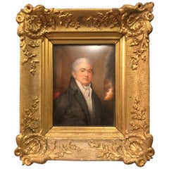 Portrait miniature de John Kensington:: fin du 18ème et début du 19ème siècle