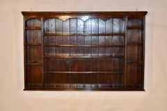 Late 18th/Early 19th Century English Oak Wall Hanging Shelf