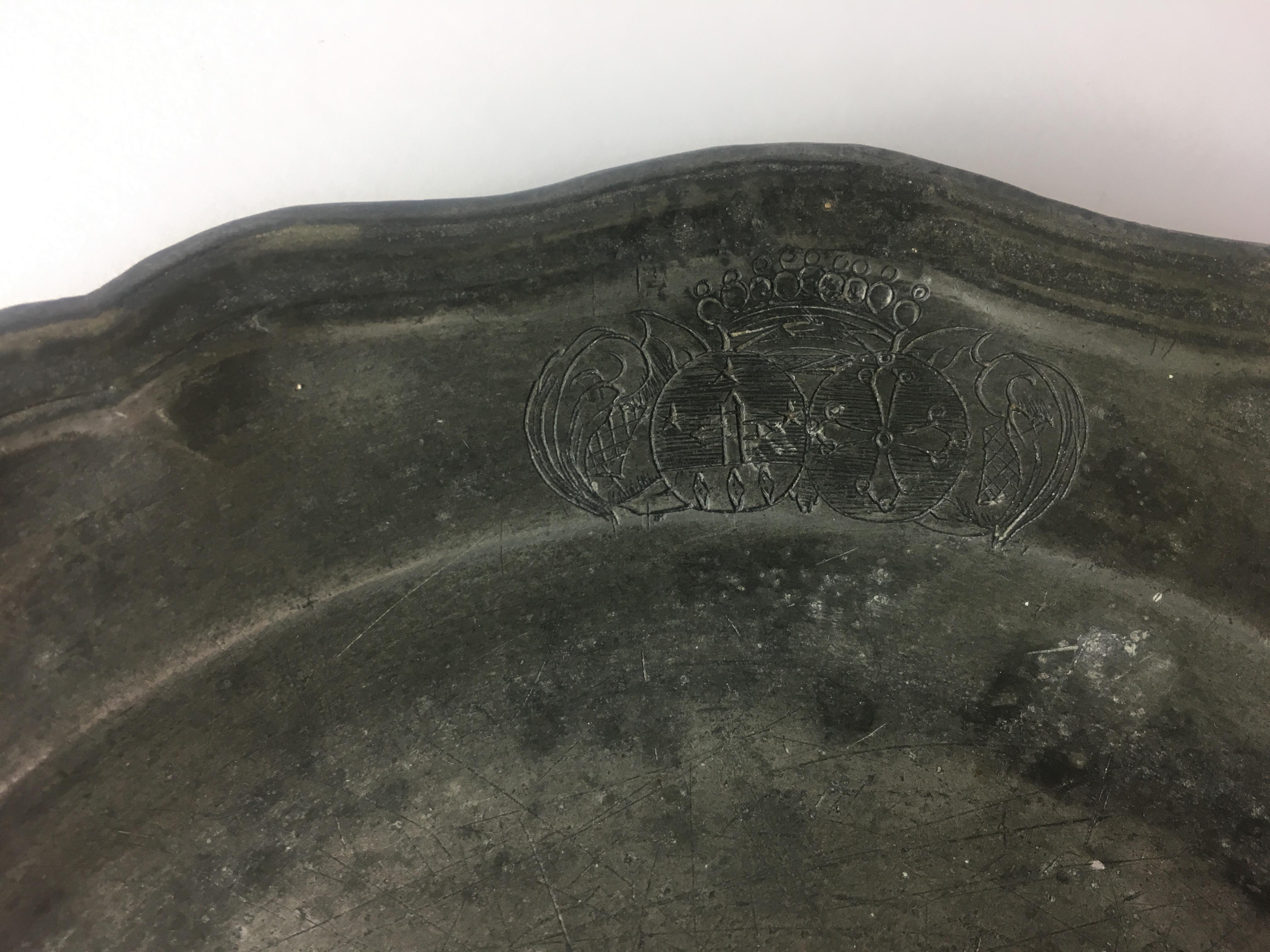 Late 18th-Early 19th Century French Pewter Plate 3