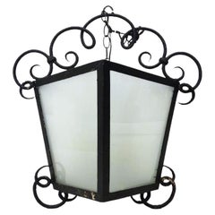 Late 18th-Early 19th Century French Wrought Iron Lanterns