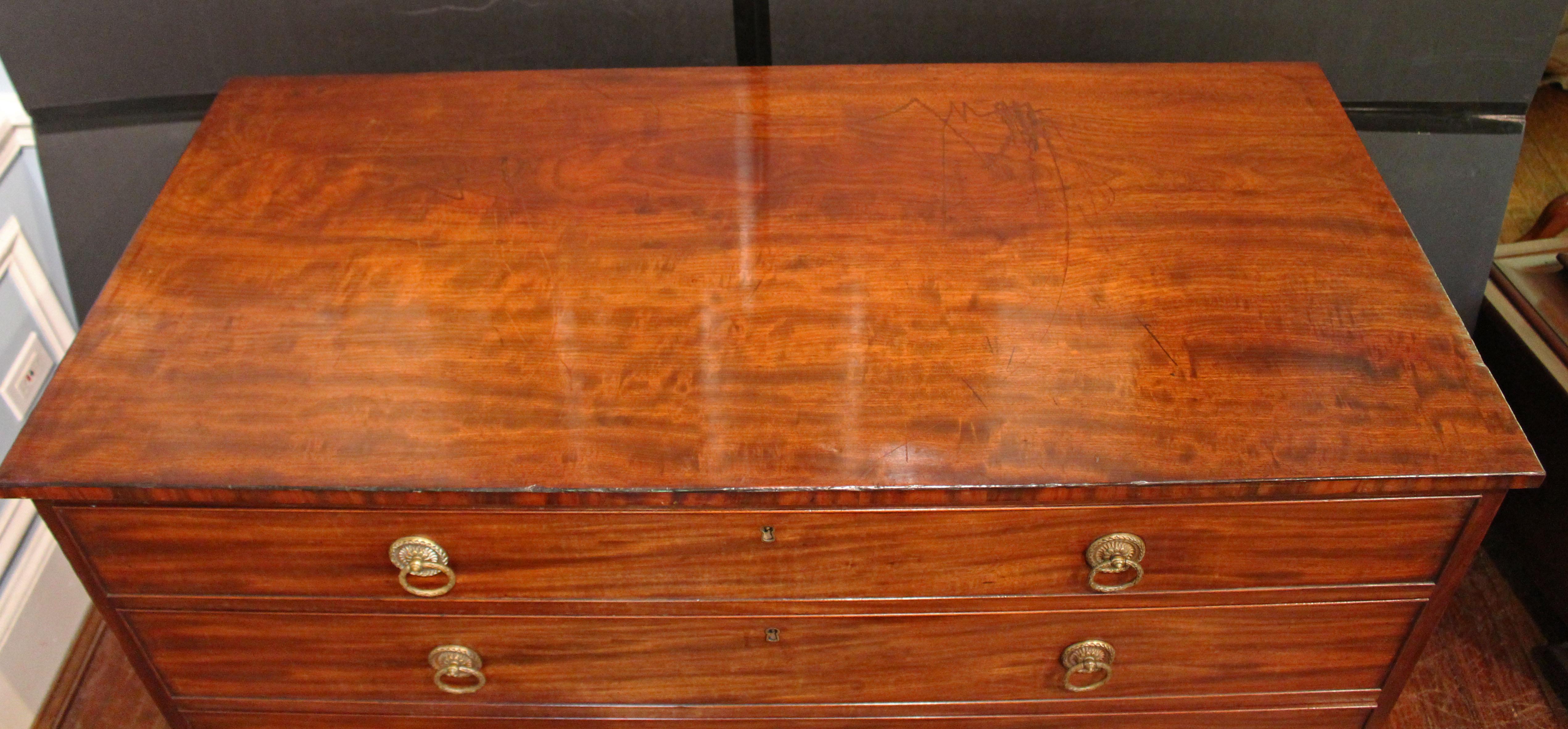 Late 18th-early 19th Century Georgian 4-Drawer Chest 7