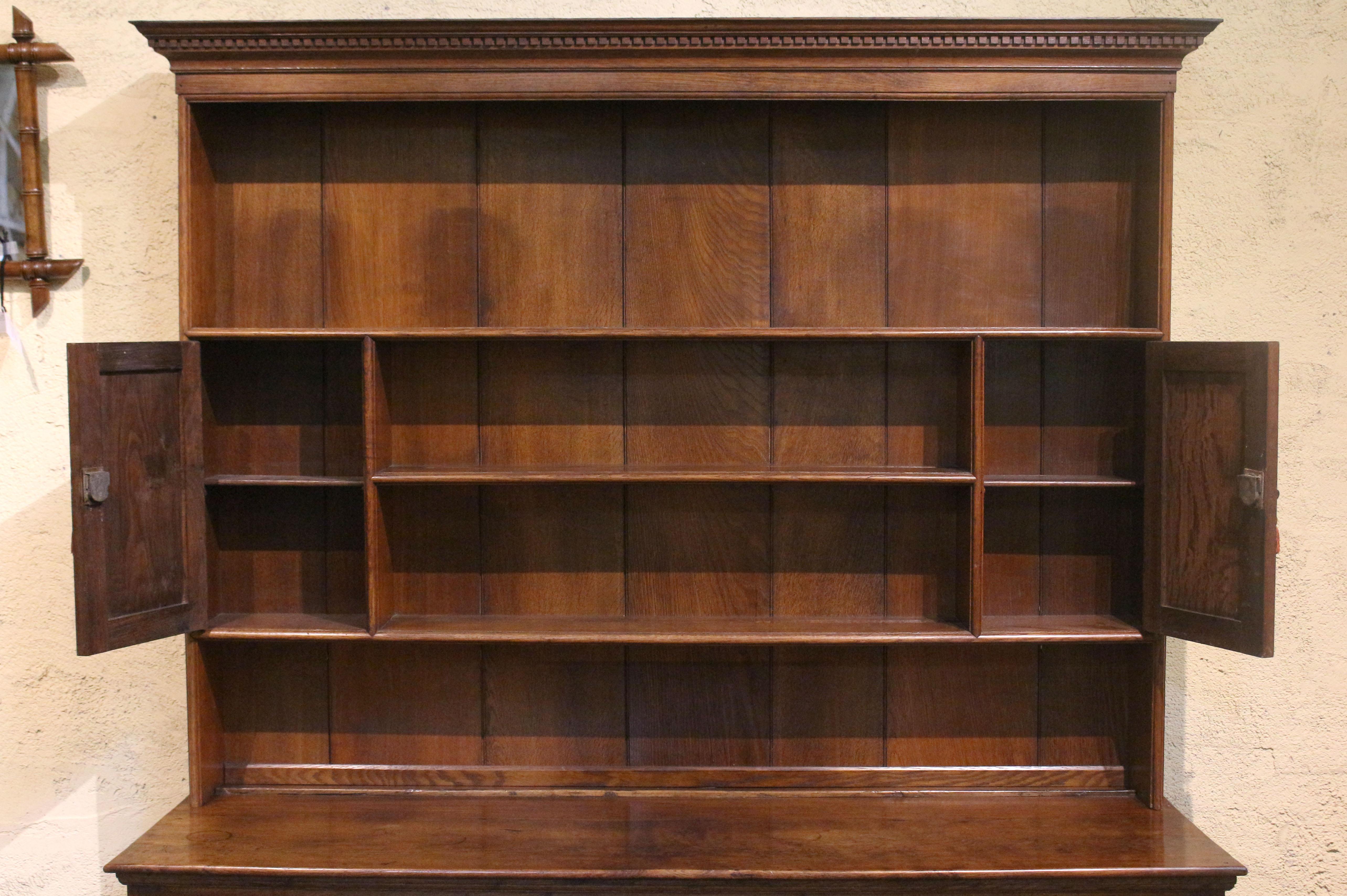 18th Century Late 18th-Early 19th Century Georgian English Oak Dresser