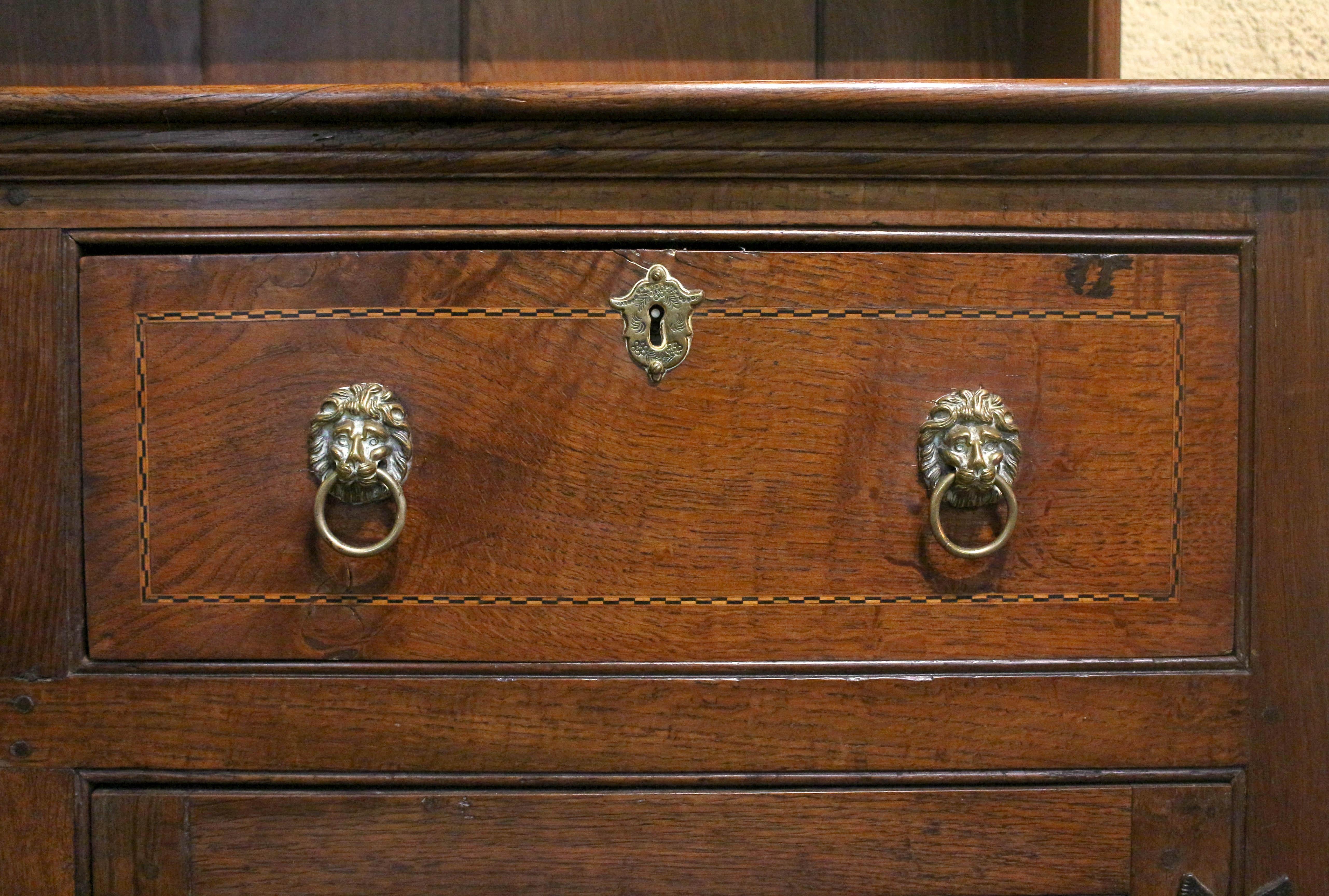 Late 18th-Early 19th Century Georgian English Oak Dresser 1
