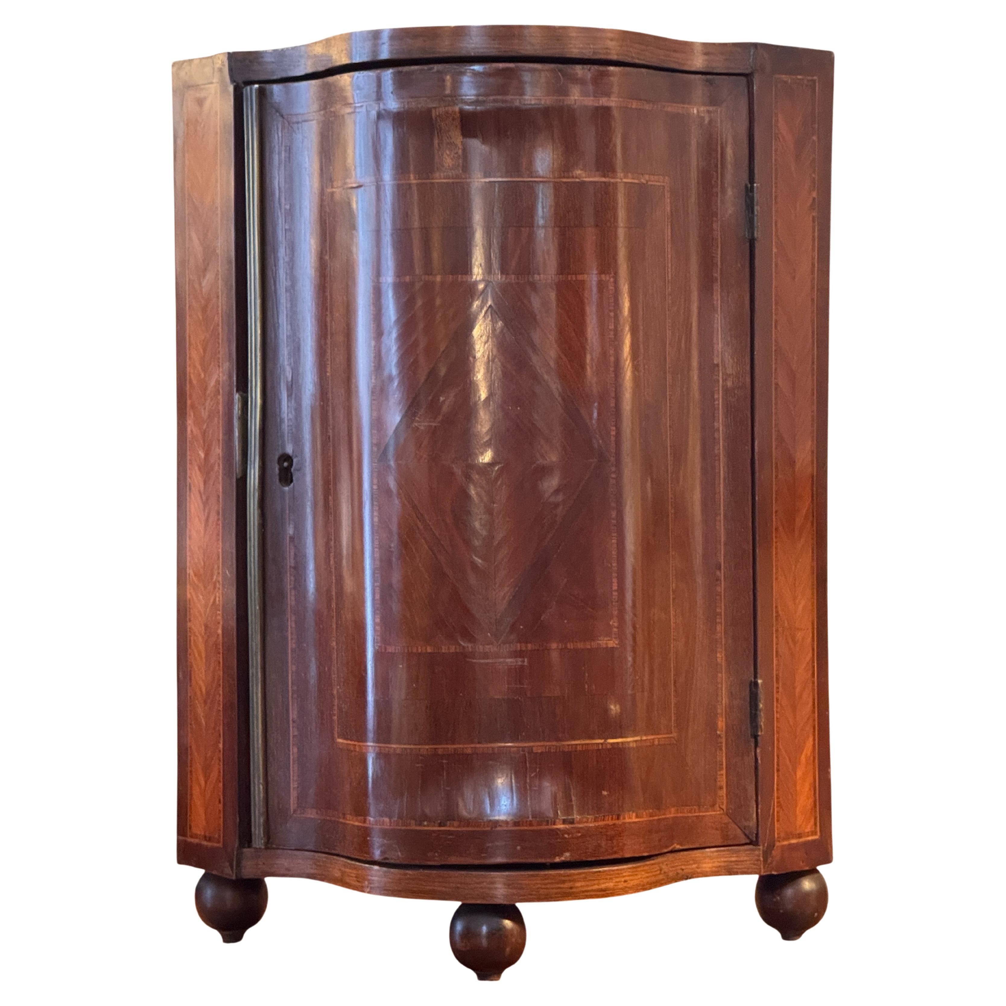 Late 18th–Early 19th Century Italian Miniature Inlaid Cabinet