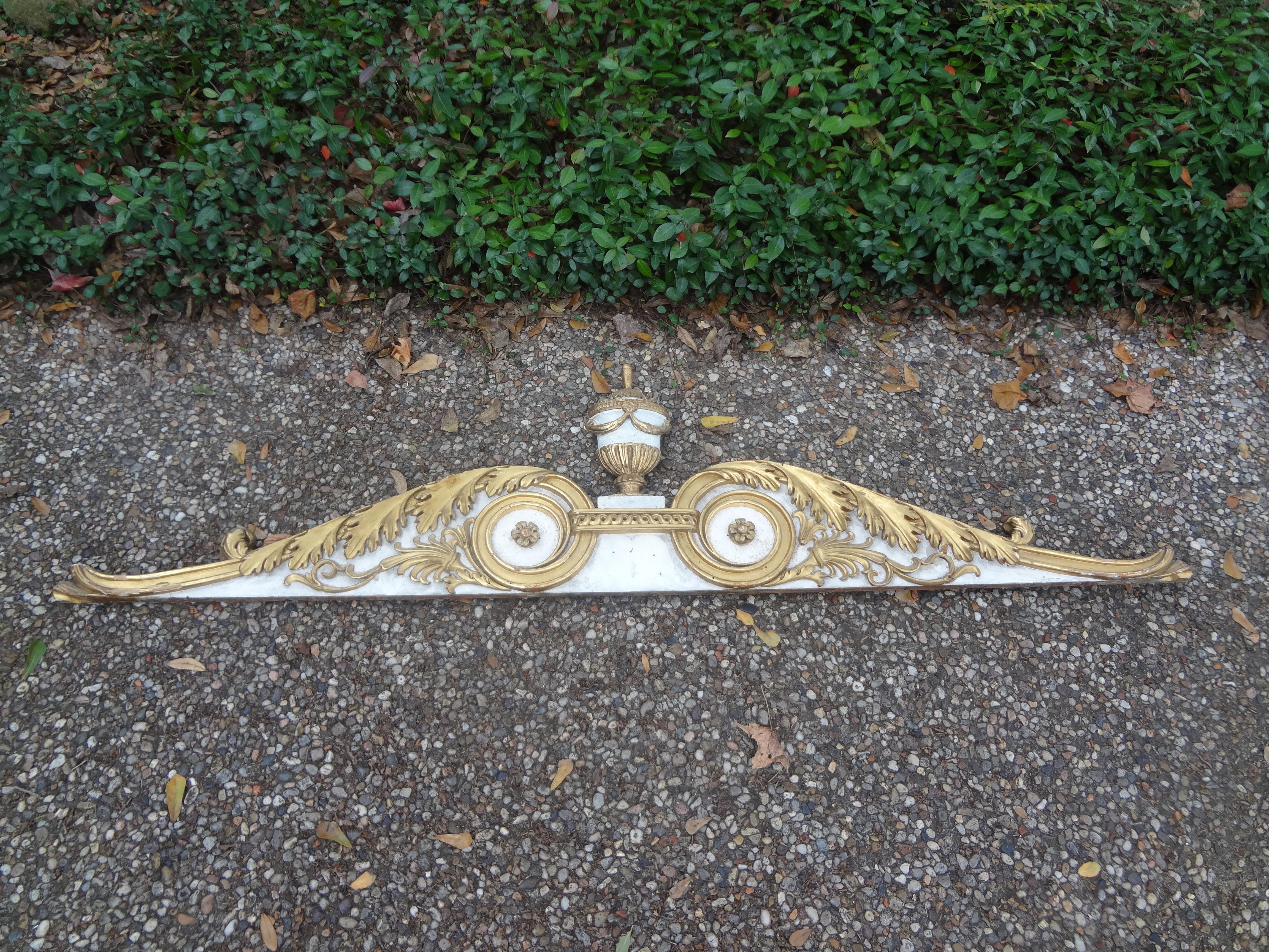 Late 18th-Early 19th Century Italian Painted and Parcel-Gilt Architectural For Sale 4