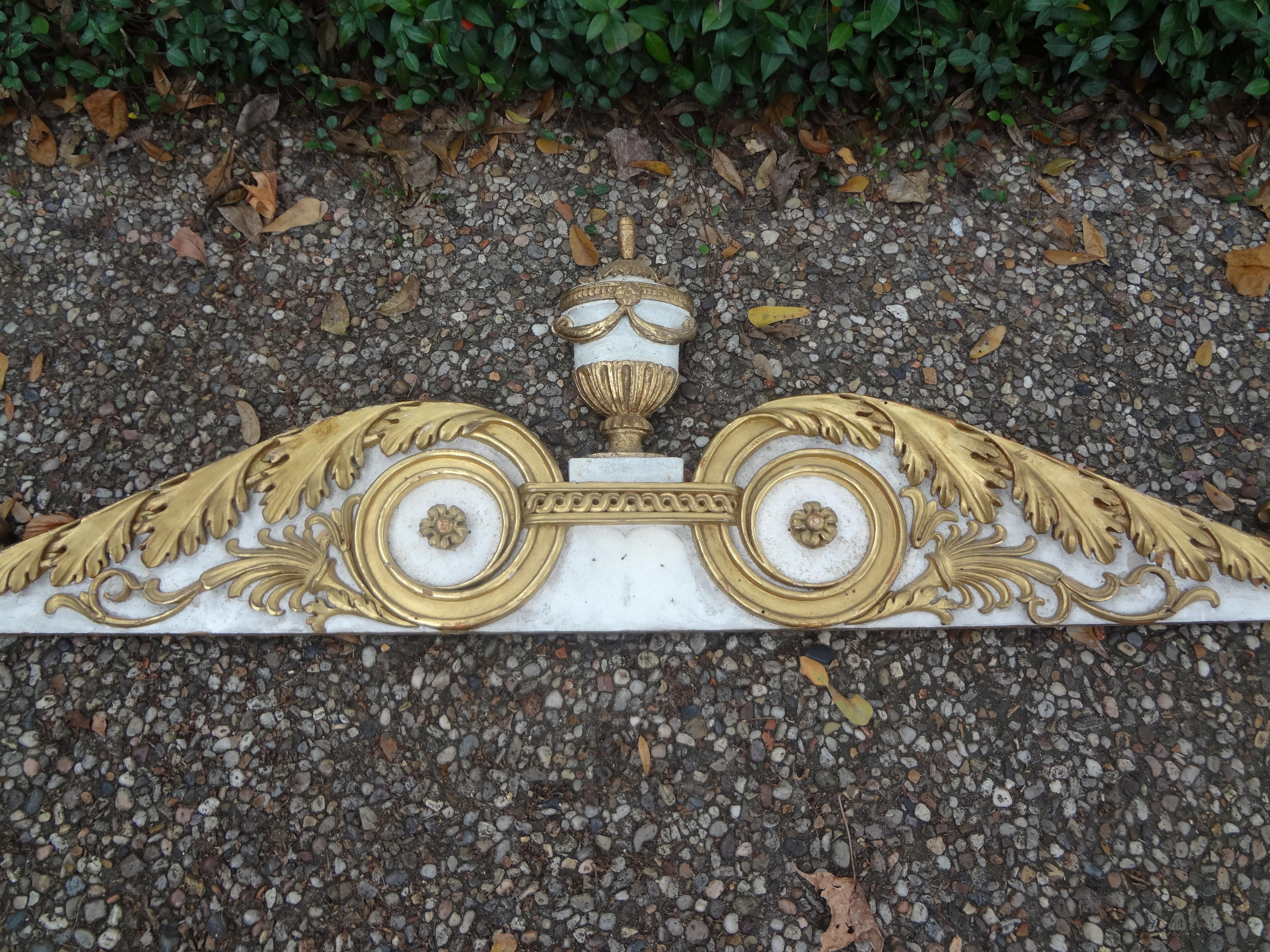 Late 18th-Early 19th Century Italian Painted and Parcel-Gilt Architectural For Sale 3