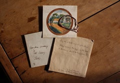 Late 18th/Early 19th Century Lovers Valentine Hand Painted Cobweb Birdcage