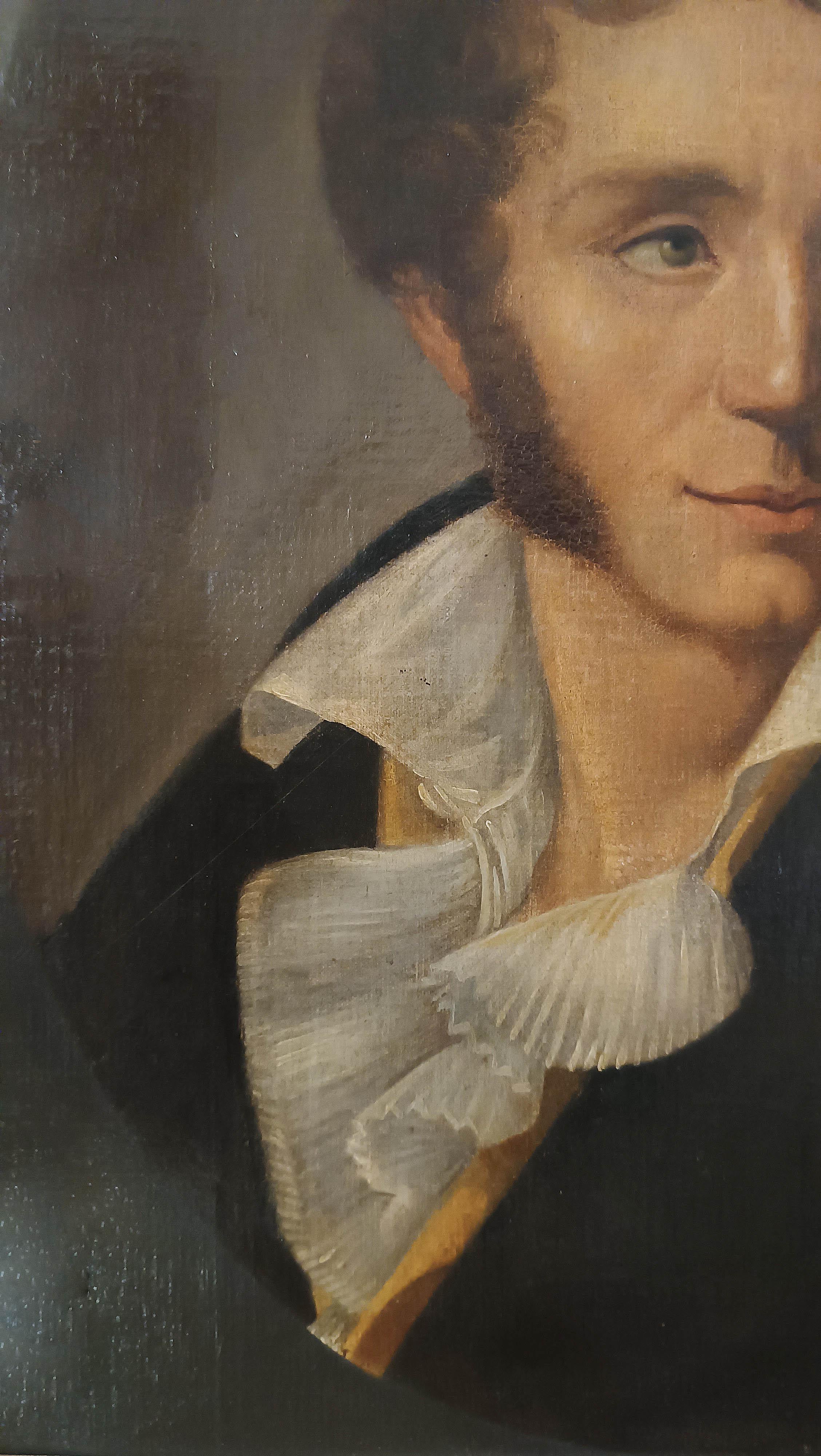 Canvas LATE 18th-EARLY 19th CENTURY PORTRAIT OF A YOUNG POET For Sale