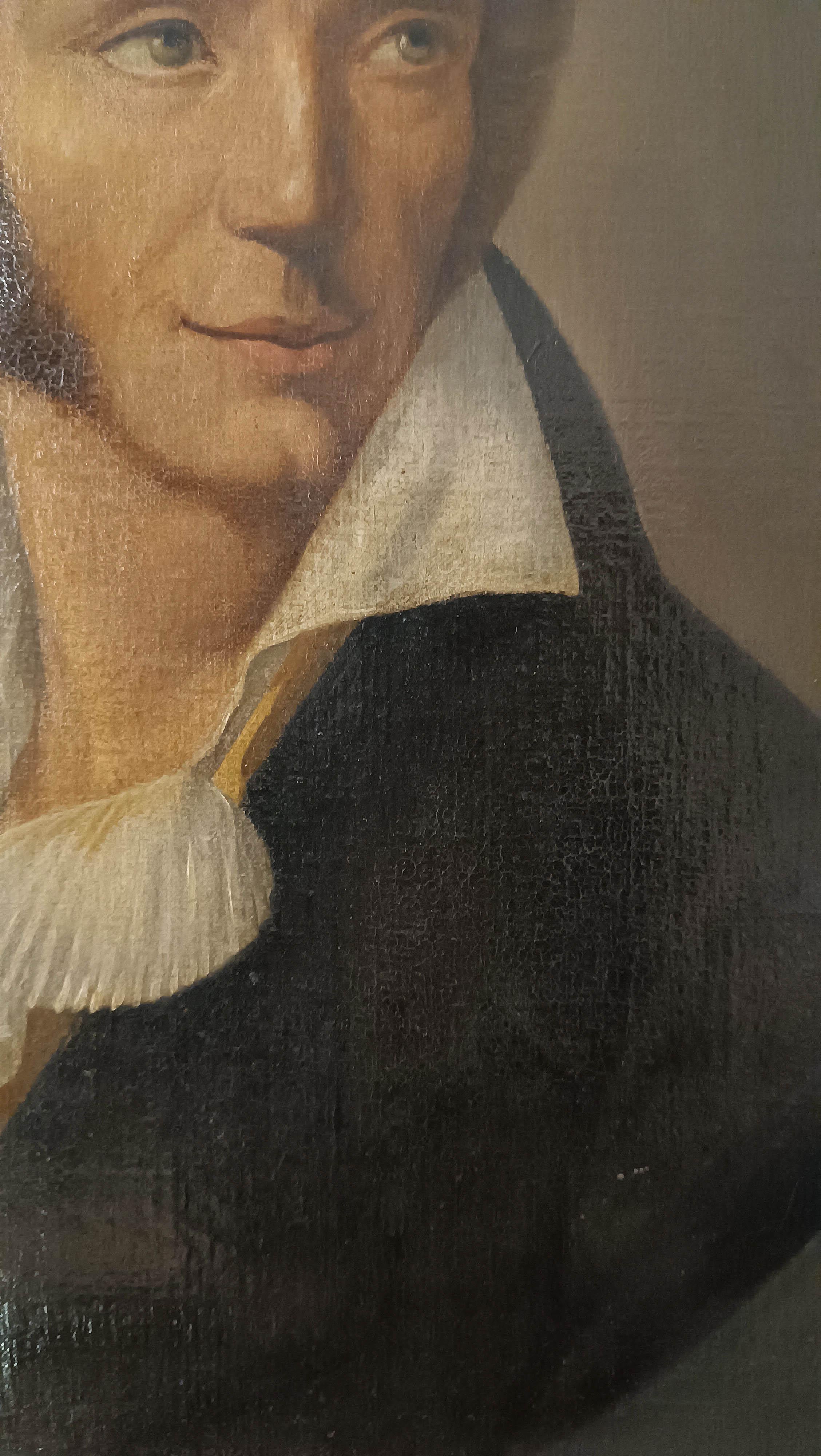 LATE 18th-EARLY 19th CENTURY PORTRAIT OF A YOUNG POET For Sale 1
