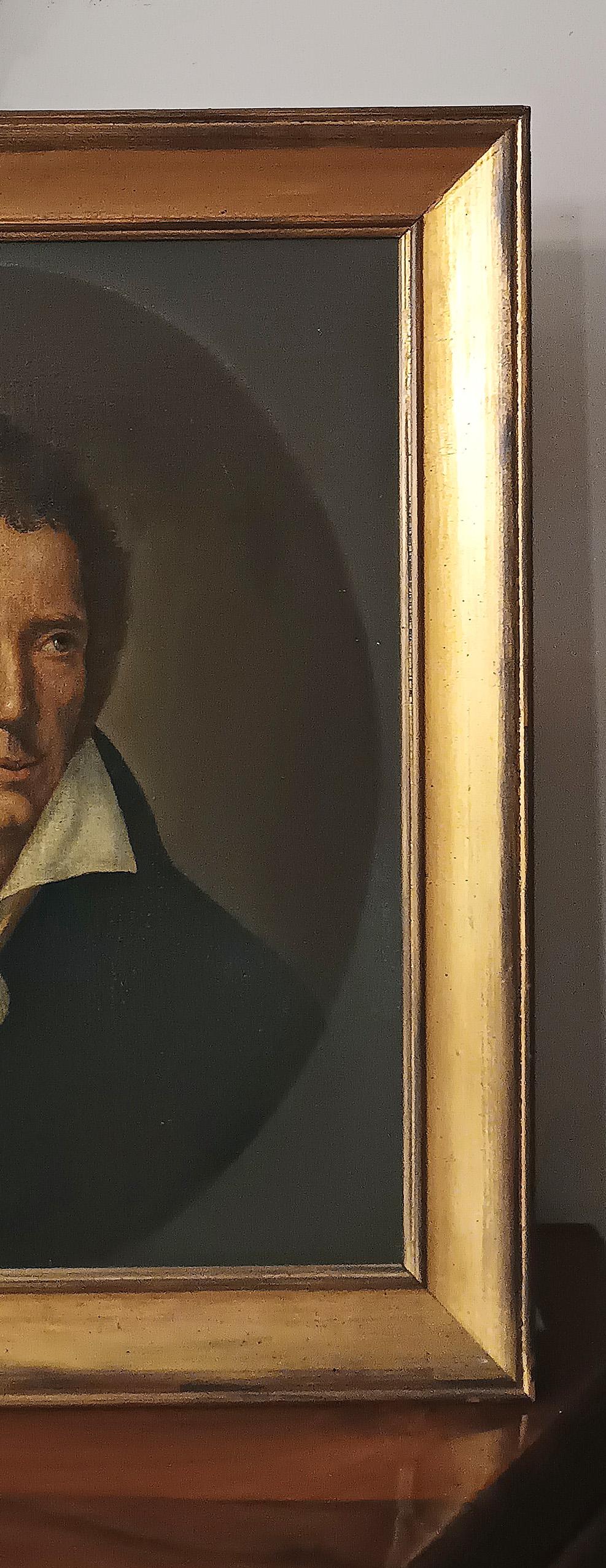 LATE 18th-EARLY 19th CENTURY PORTRAIT OF A YOUNG POET For Sale 2