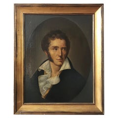 LATE 18th-EARLY 19th CENTURY PORTRAIT OF A YOUNG POET
