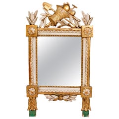 Late 18th Early 19th Century Transitional Period Gilt Gesso Mirror