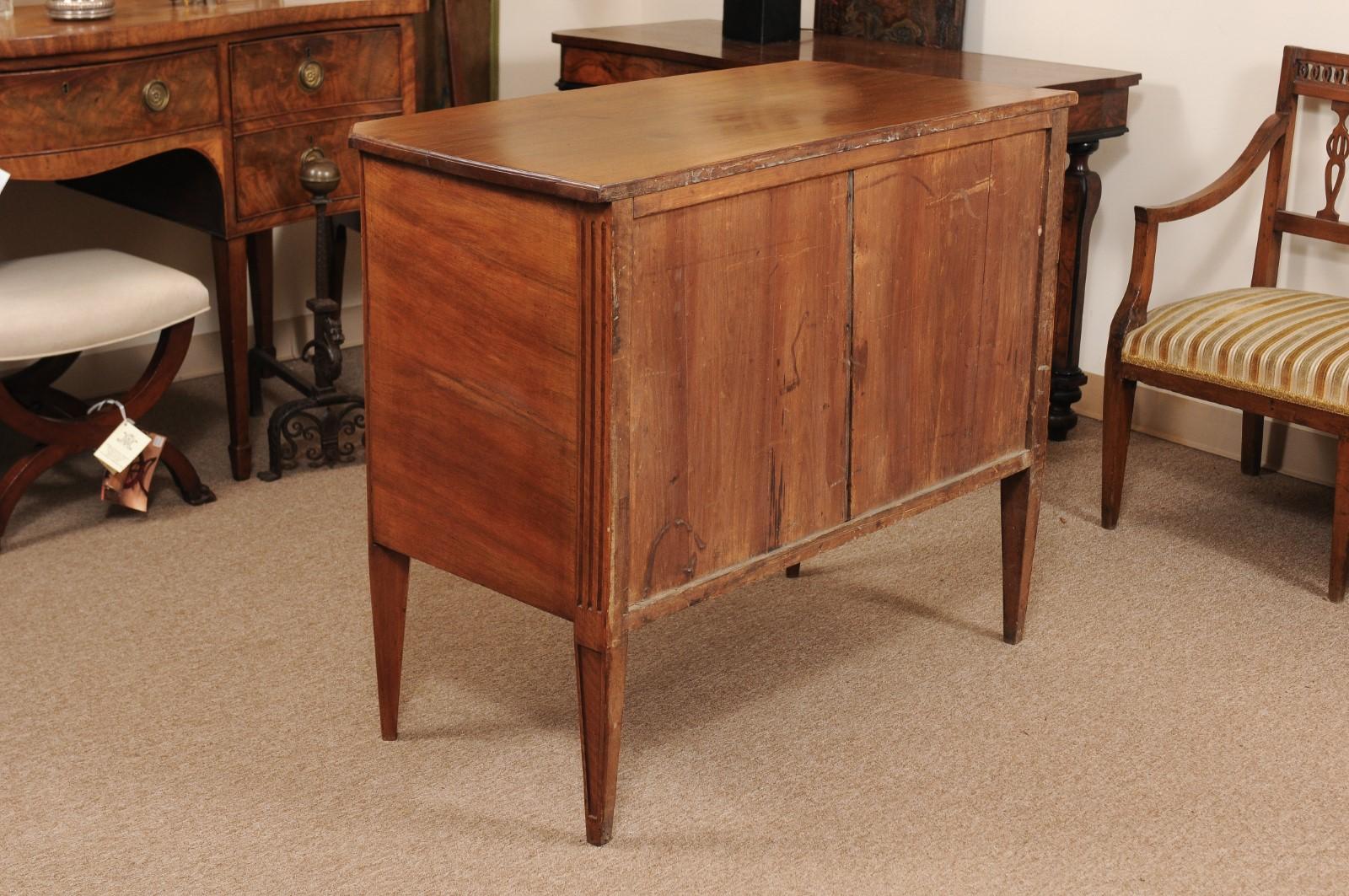 Late 18th French Century Louis XVI Walnut Commode 5