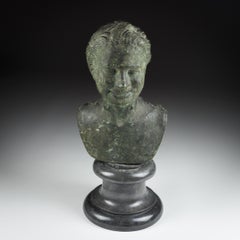 Late 18th or Early 19th Century Bronze Bust of a Faun or Satyr