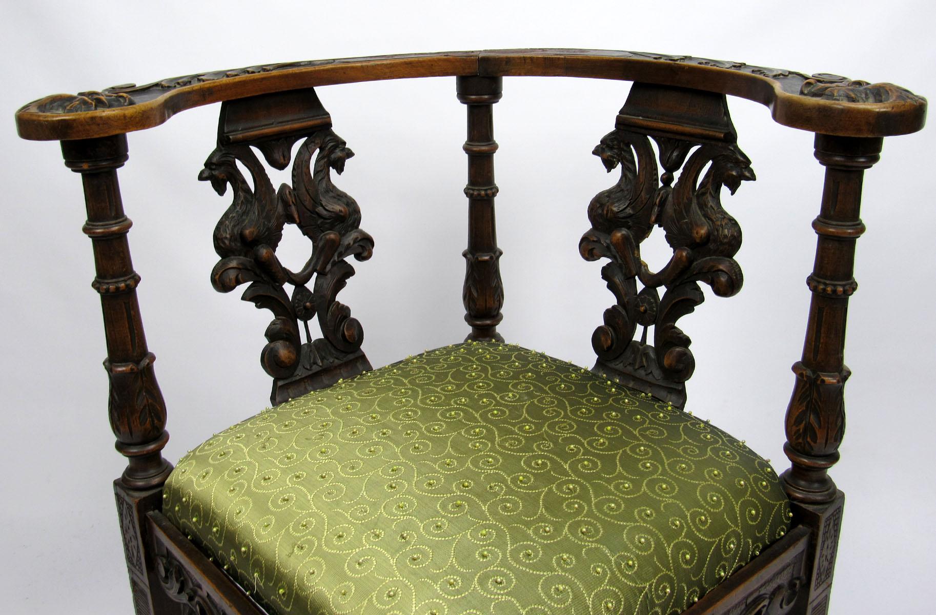 Late 18th or early 19th century Italian desk chair.