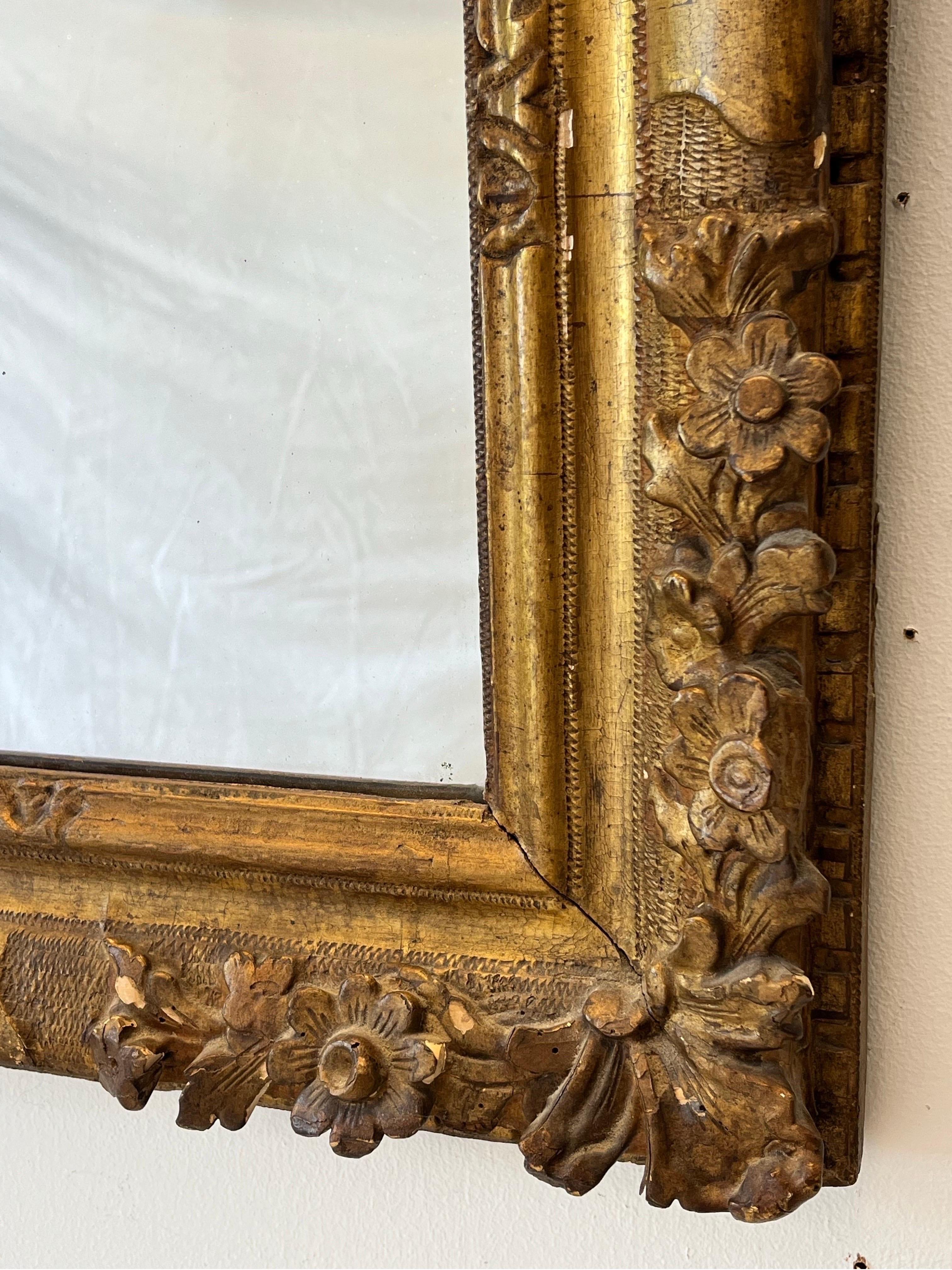 Late 18th or Early 19th Century Regence Louis XIII Style Ornate Cherub Mirror For Sale 9