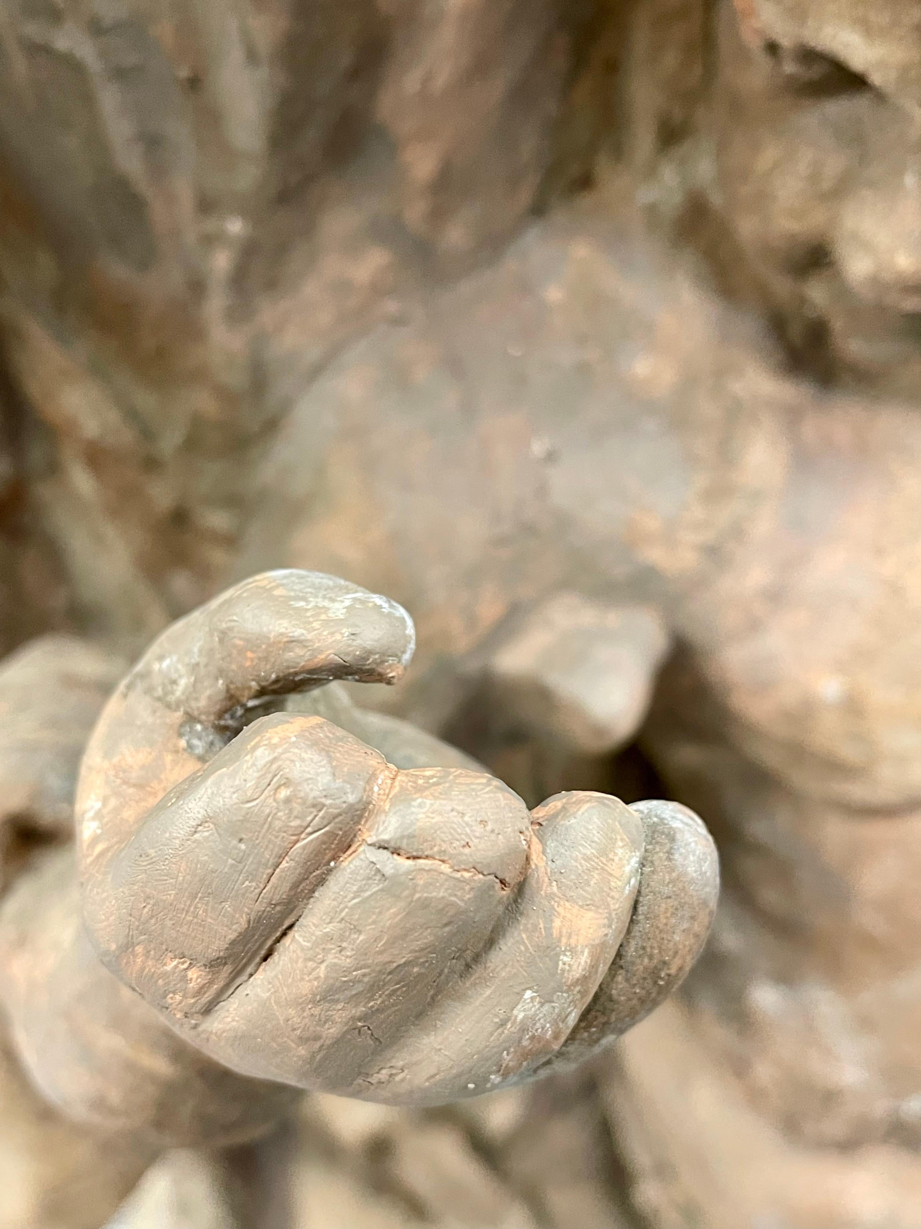 Fuente / Jardinera Figural de Terracota Putti de finales del siglo XVIII o principios del XIX en venta 6