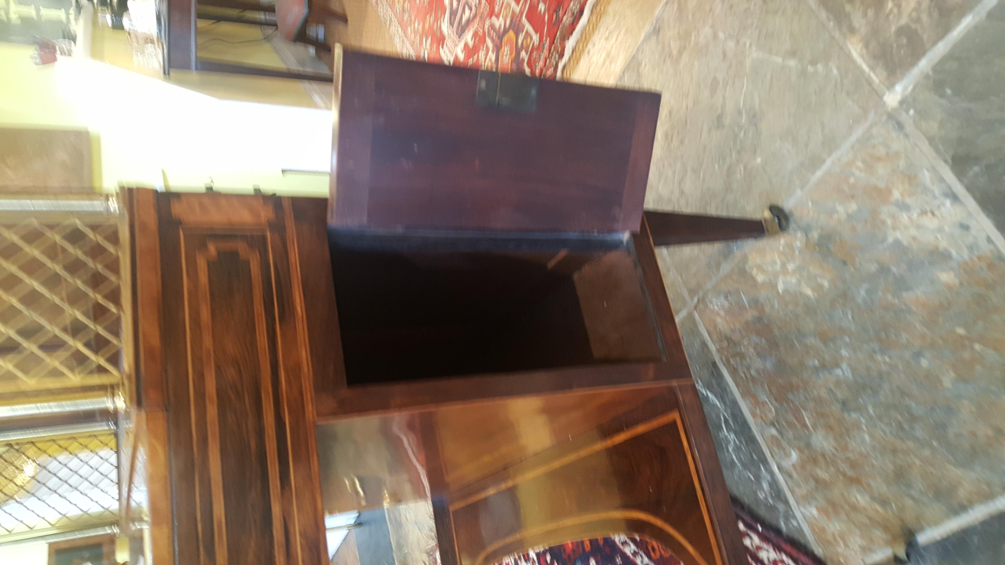 Late 18th Century Rosewood Sheraton Artists Desk For Sale 2