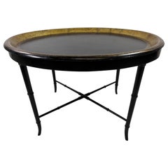 Late 19 century Regency style papier-mâché tray table