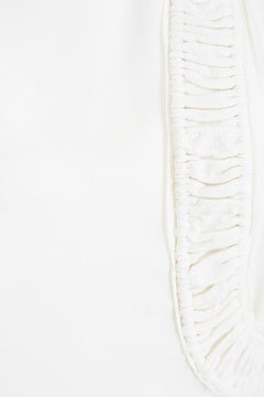 Late 1930s White Crepe Wedding Dress