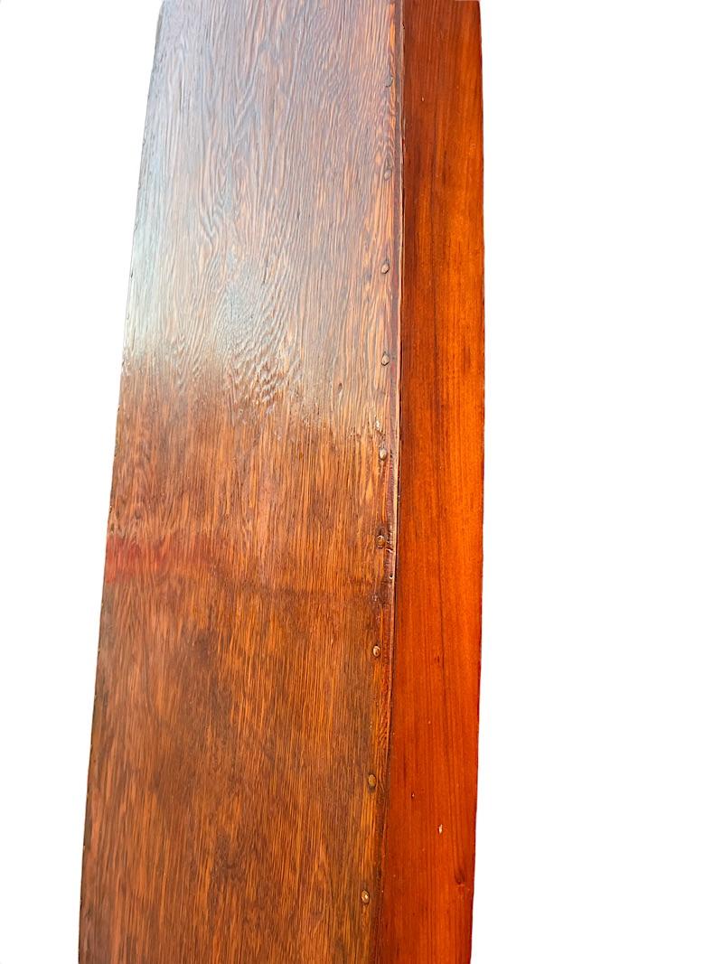 American Late-1930s Tom Blake Style Hollow Wooden “Kookbox” Early Surfboard