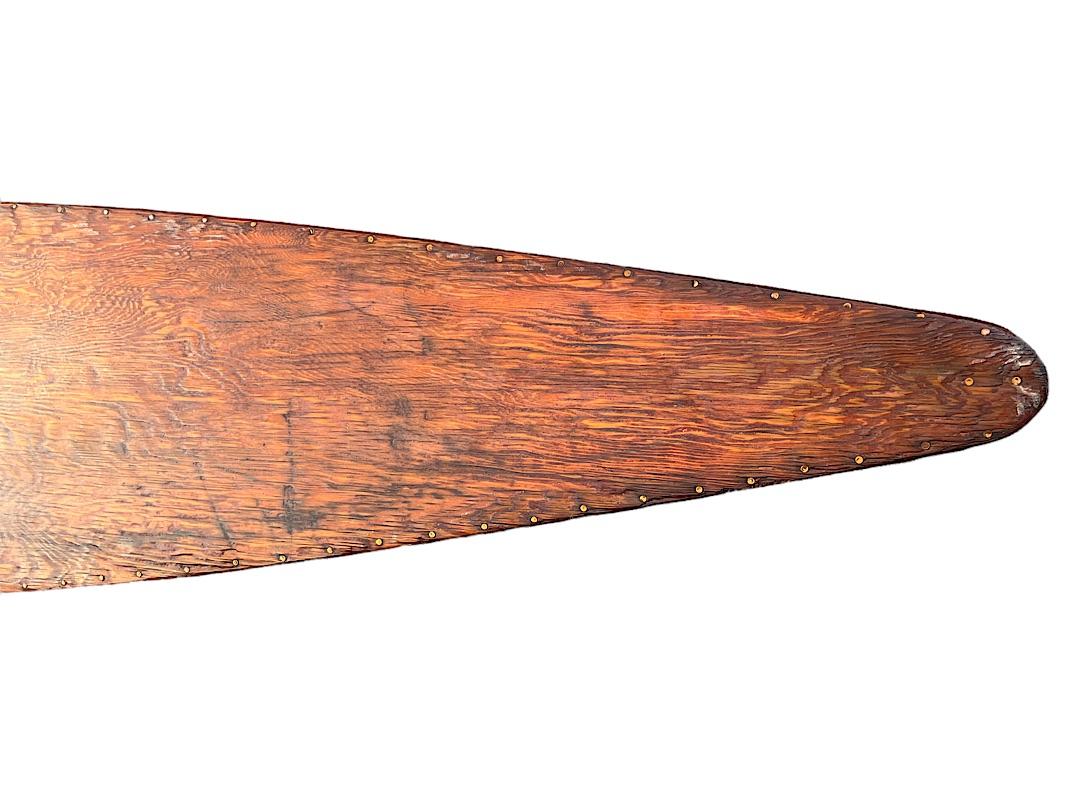 Copper Late-1930s Tom Blake Style Hollow Wooden “Kookbox” Early Surfboard