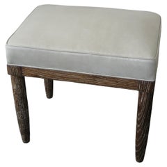 Late 1940's Moderne / Deco Footstool or Ottoman 