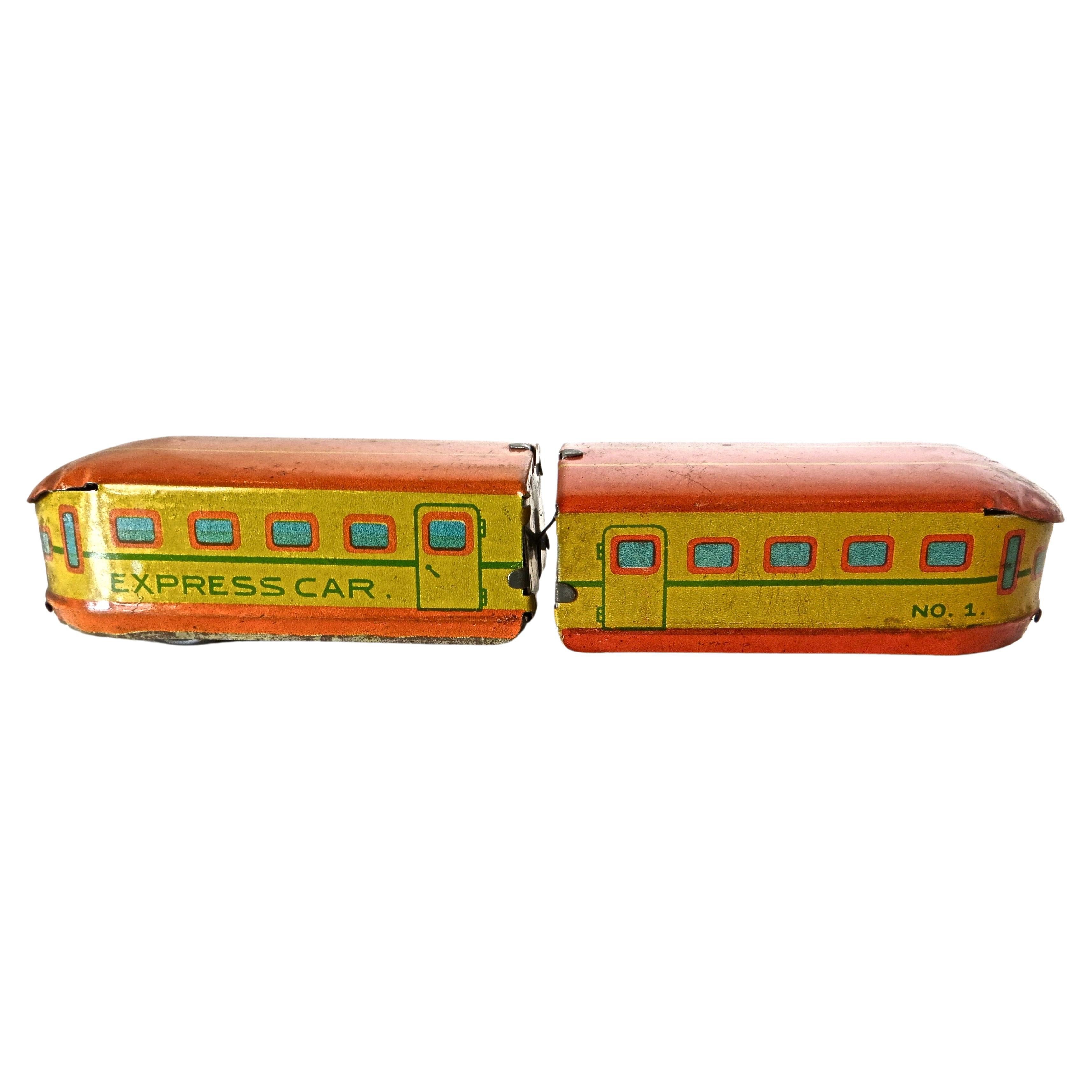 Late 1940s Penny Toy Wind-Up Train, Attributed Japan For Sale