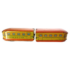 Antique Late 1940s Penny Toy Wind-Up Train, Attributed Japan
