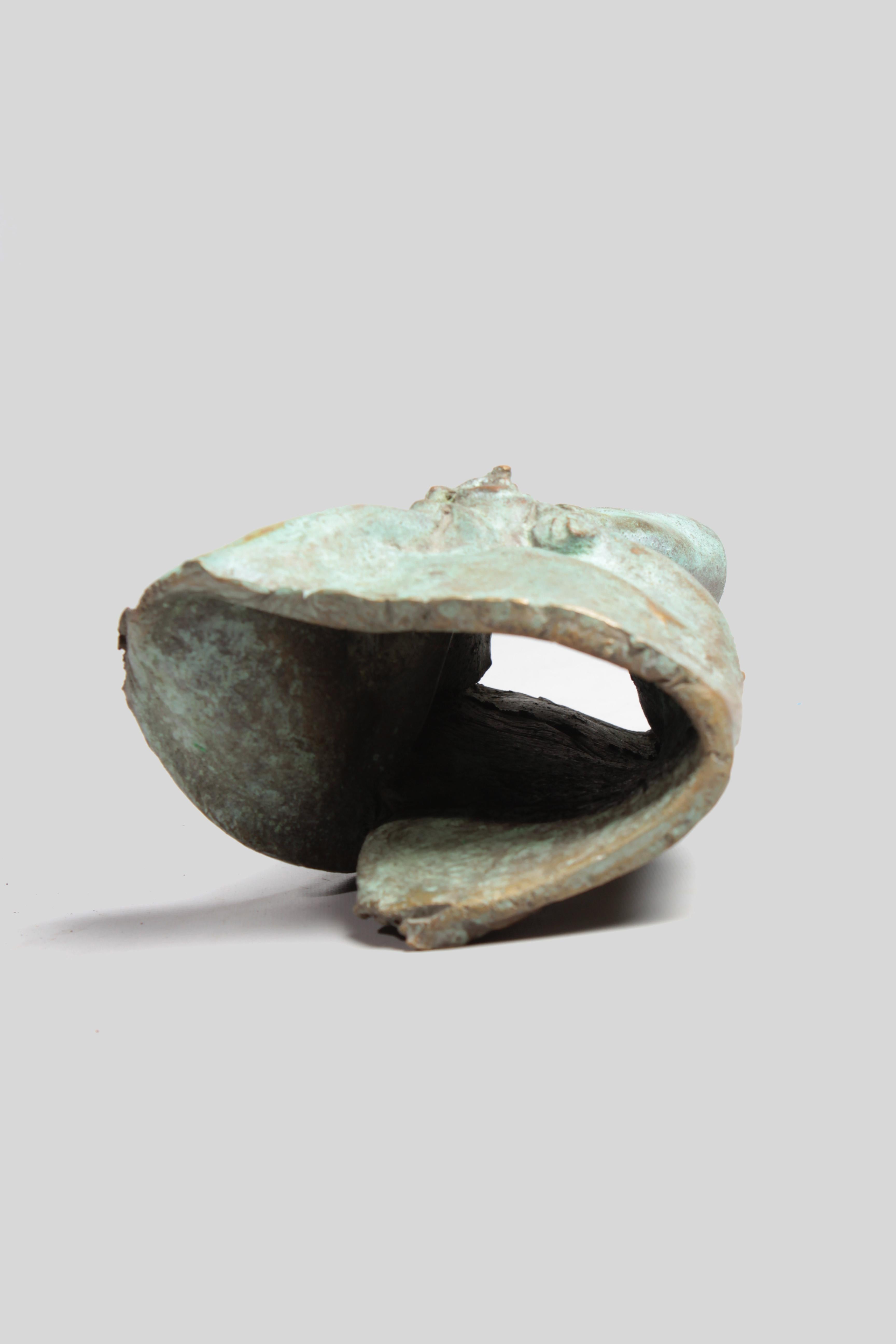 Late 1960s Brutalist Bronze Sculpture For Sale 6