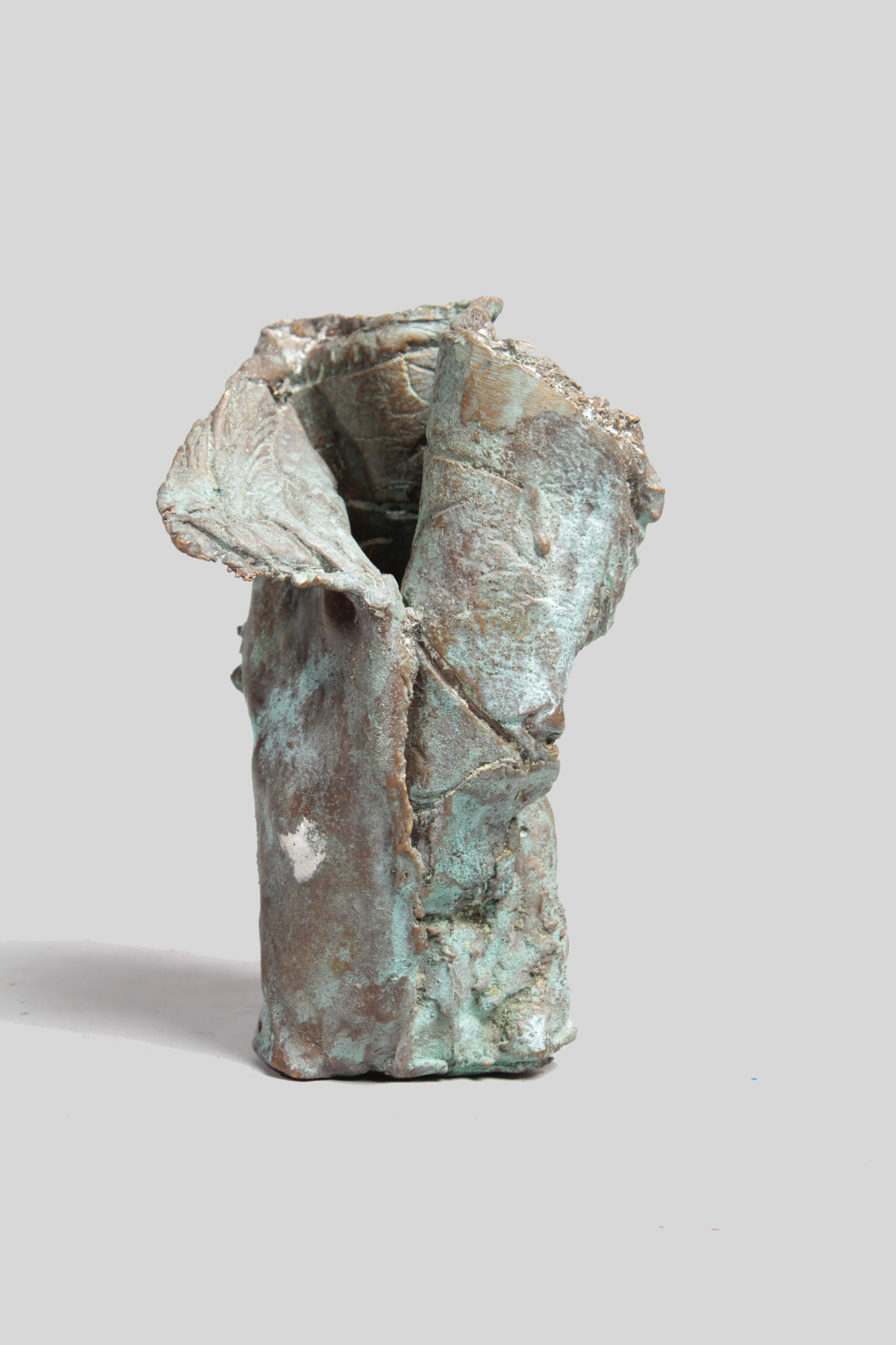 Hand-Crafted Late 1960s Brutalist Bronze Sculpture For Sale