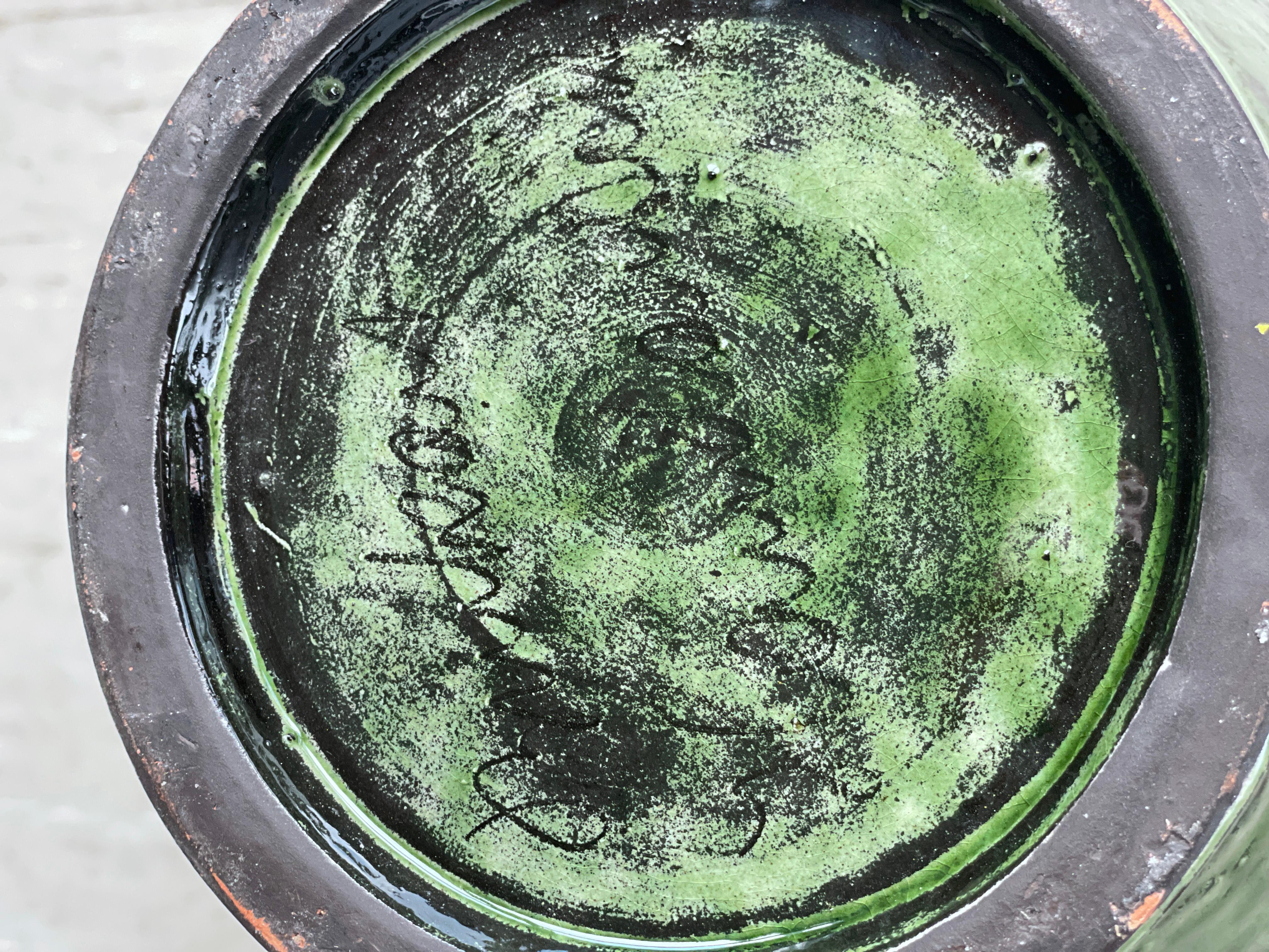 Cotto in fornace Vaso in ceramica Burkart, Svizzera, fine anni '60 in vendita