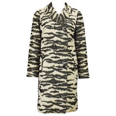 Late 1960's Lawrence of London Zebra Printed Trench Coat