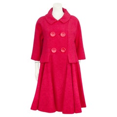 Fine anni '60: Pierre Cardin Swing Coat scarlatto