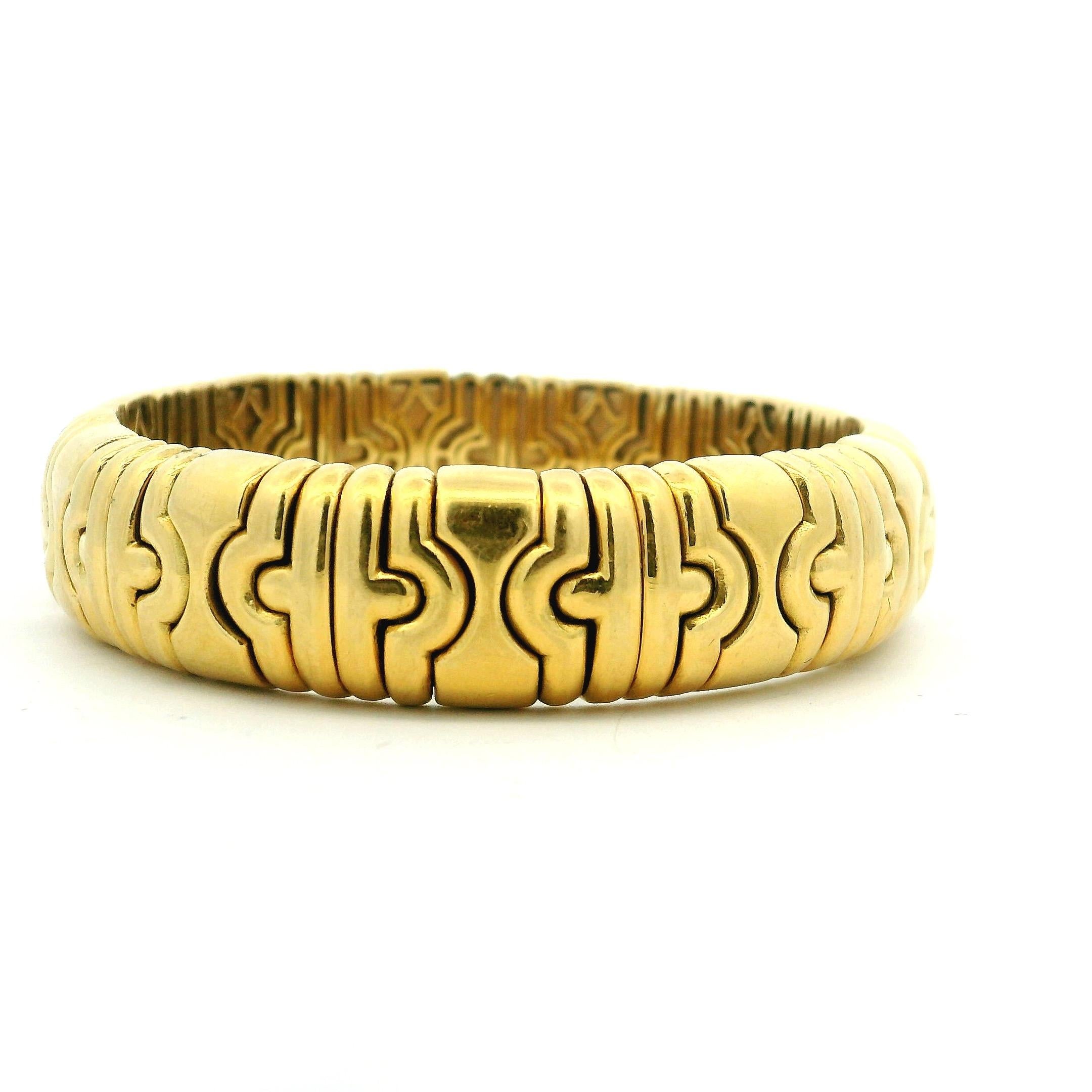 da uomo o donna Bracciale stile Tobogas in oro 18 carati della fine degli anni '70, 76,29 grammi in vendita