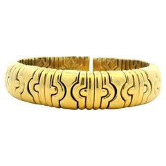 Bracciale stile Tobogas in oro 18 carati della fine degli anni '70, 76,29 grammi