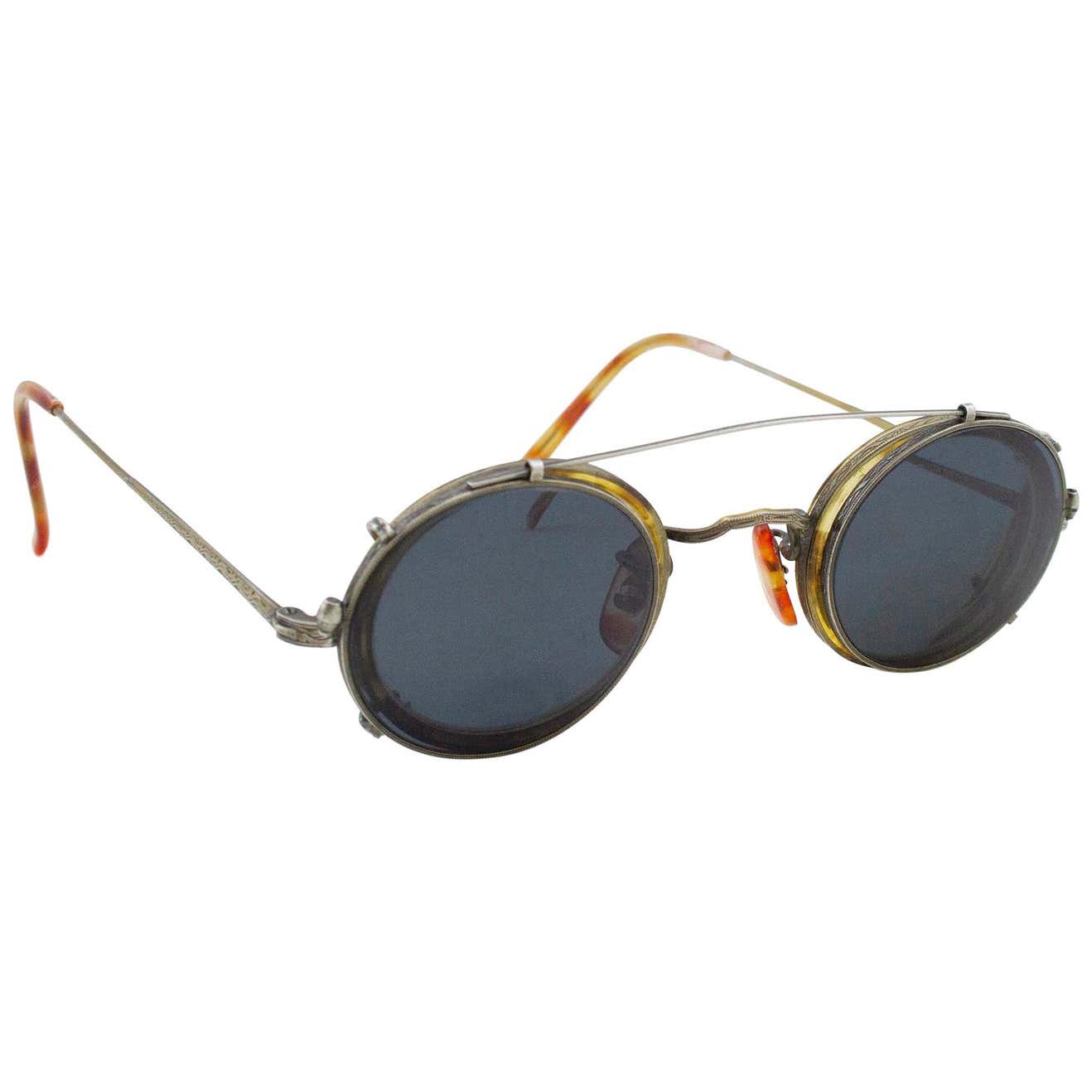 Late 1989’s Oliver Peoples Clip on Sunglasses at 1stDibs