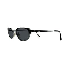 Late 1990s Chloé by Stella McCartney Floral Etched Gunmetal Frame Sunglasses