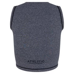 Late 1990s Dolce & Gabbana Athletic Heather Grey Stretch Crop Top