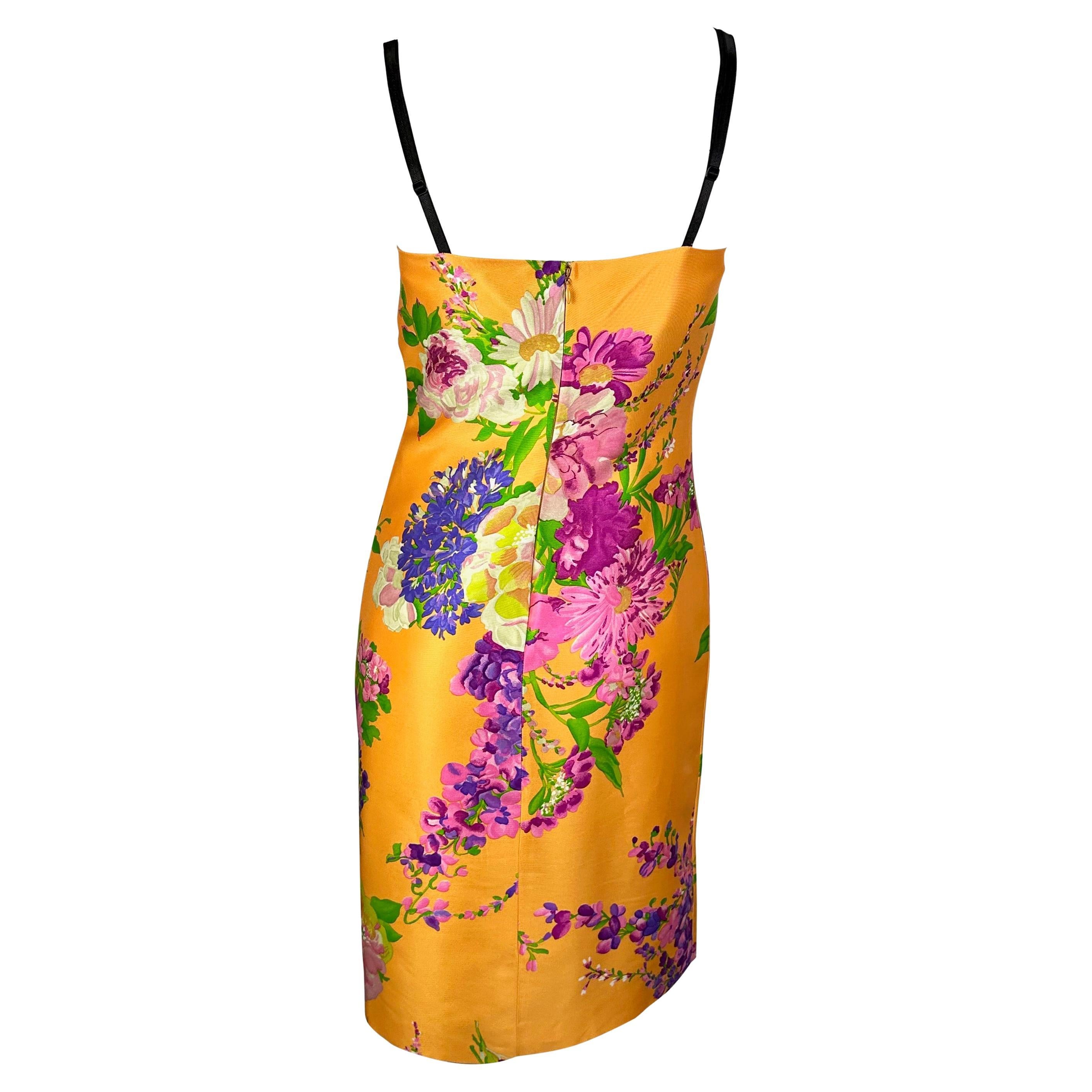 dolce and gabbana floral bustier dress