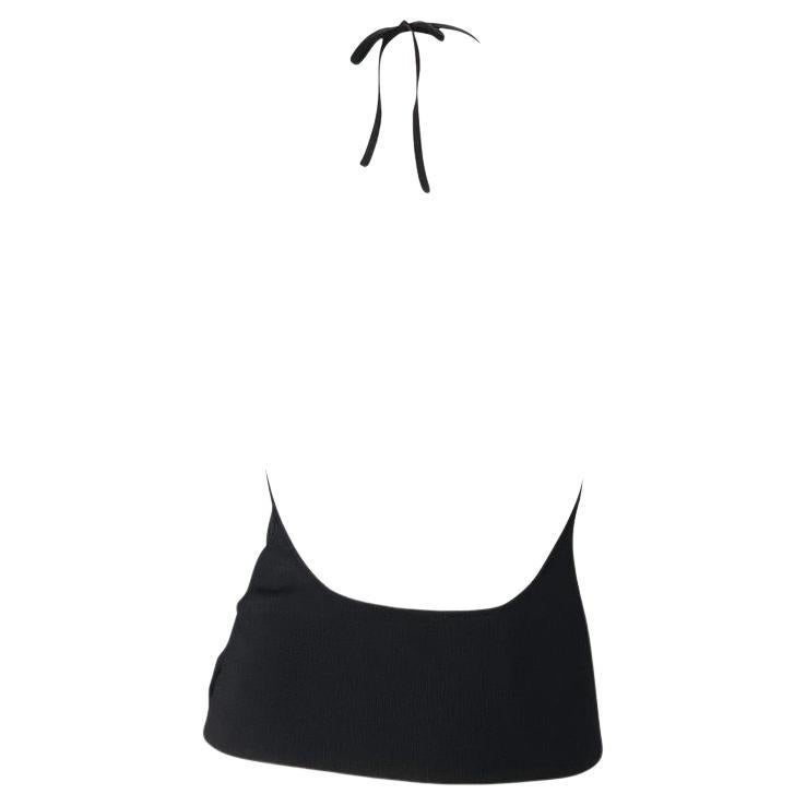 Noir NWT Late 1990s Gucci by Tom Ford Black Backless Stretch Silk Knit Halter Top (Fin des années 1990 Gucci by Tom Ford)  en vente