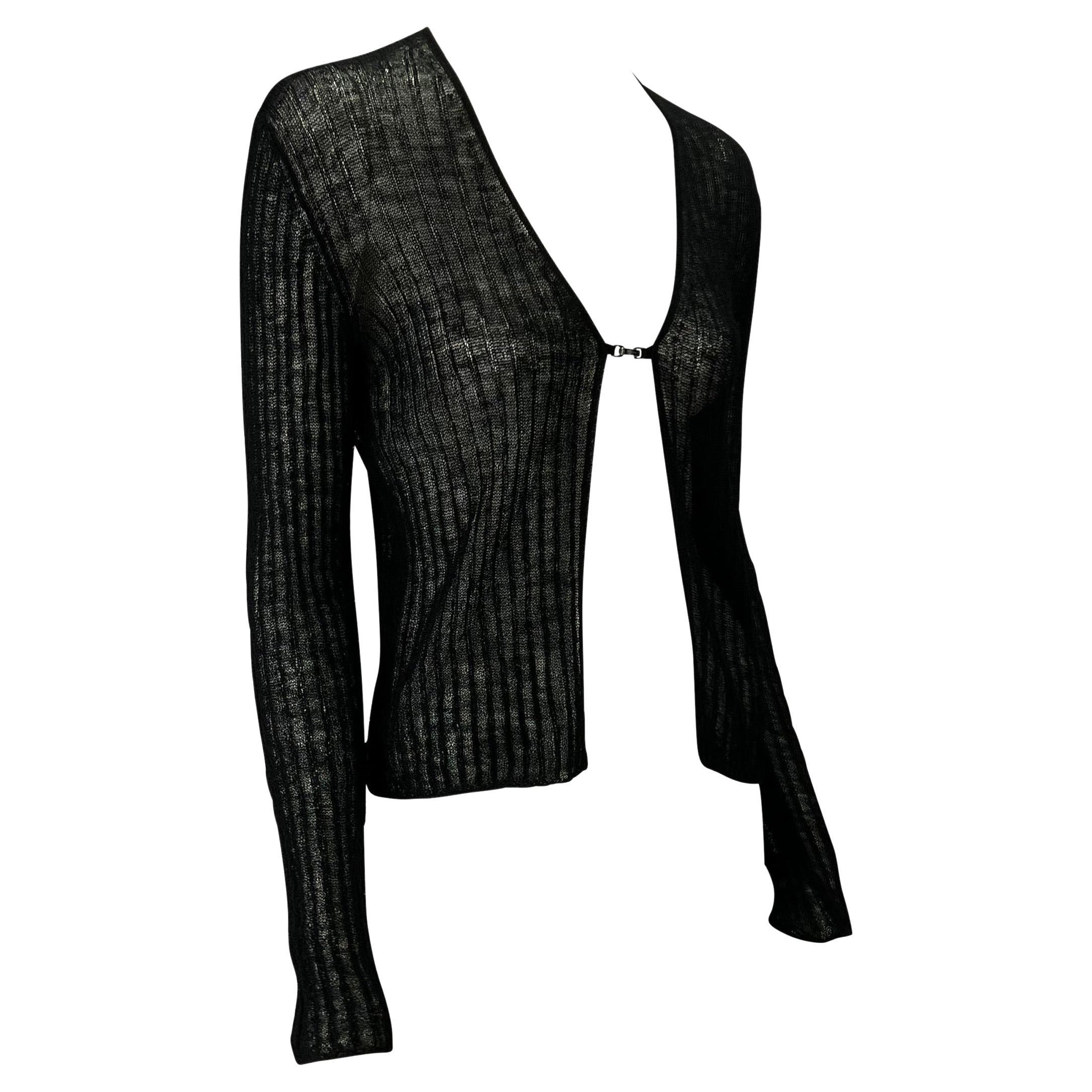 gucci black and white cardigan