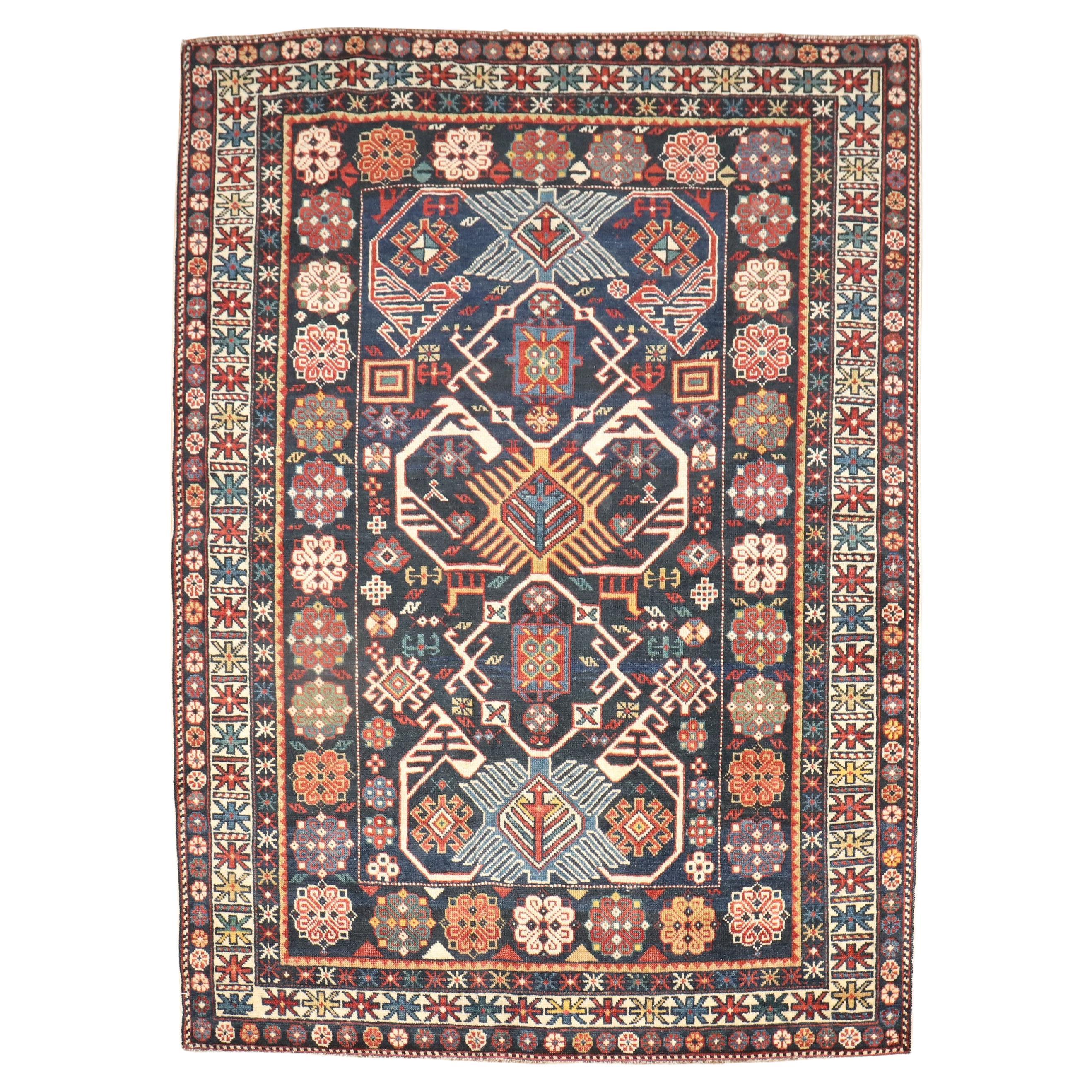 Late 19h Century Caucasian Shirvan Rug For Sale