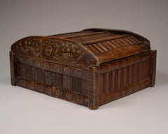 Hucha de tendero de finales del siglo XIX / XX con bendiciones, sur de China