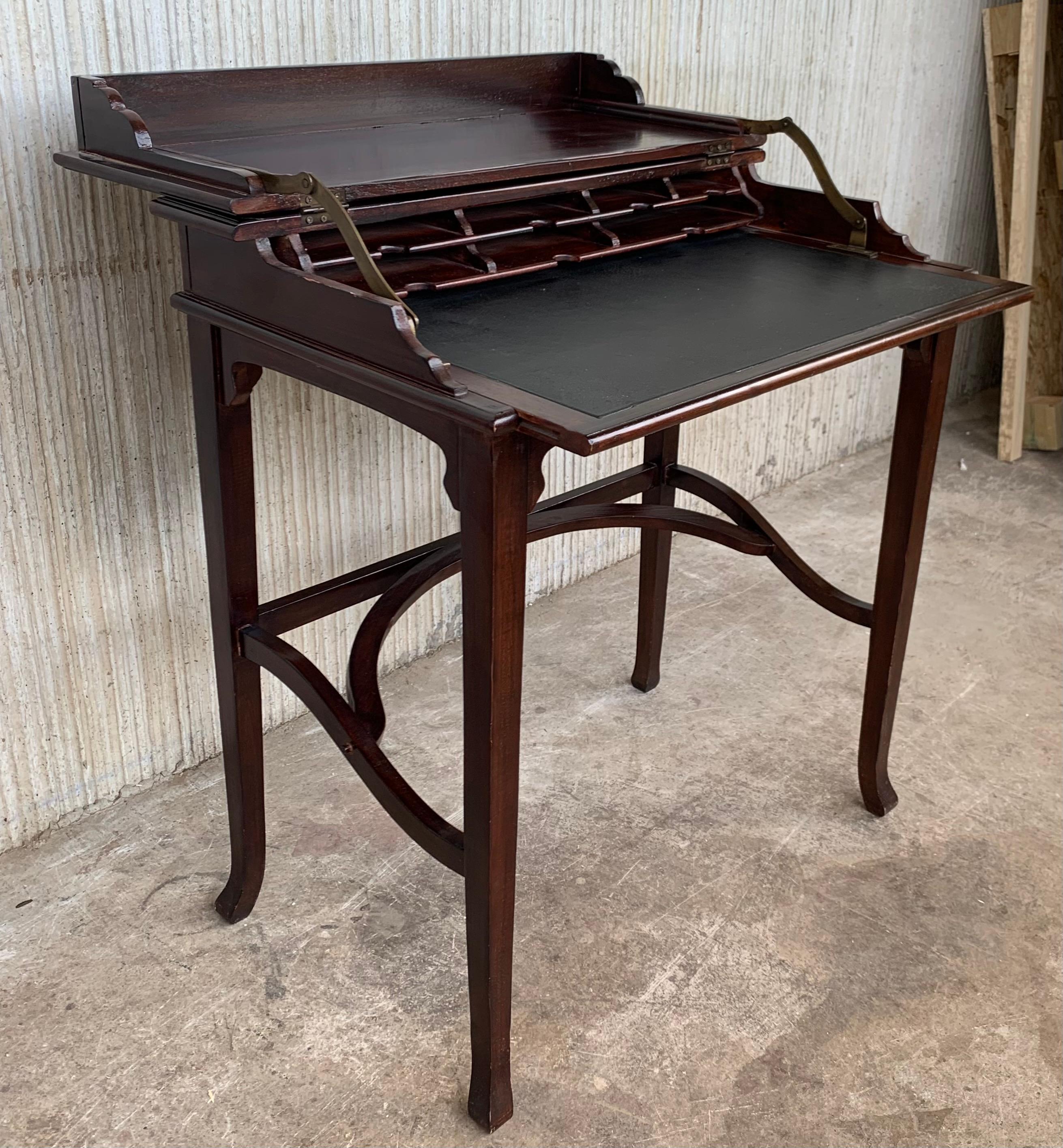 Late 19th Bureau Antique Cartonnier Sliding Top for Hidden Storage For Sale 2