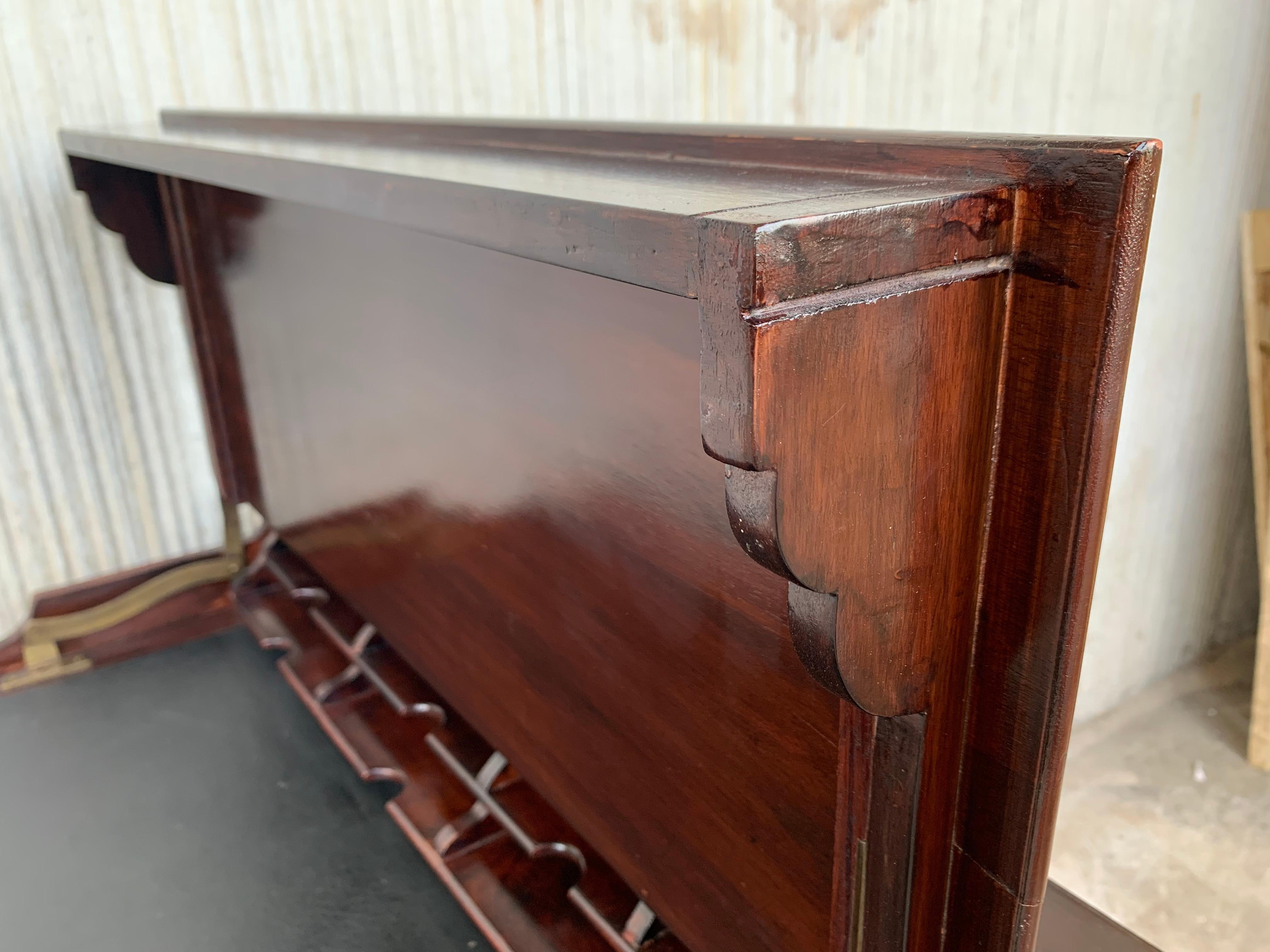 Late 19th Bureau Antique Cartonnier Sliding Top for Hidden Storage For Sale 6