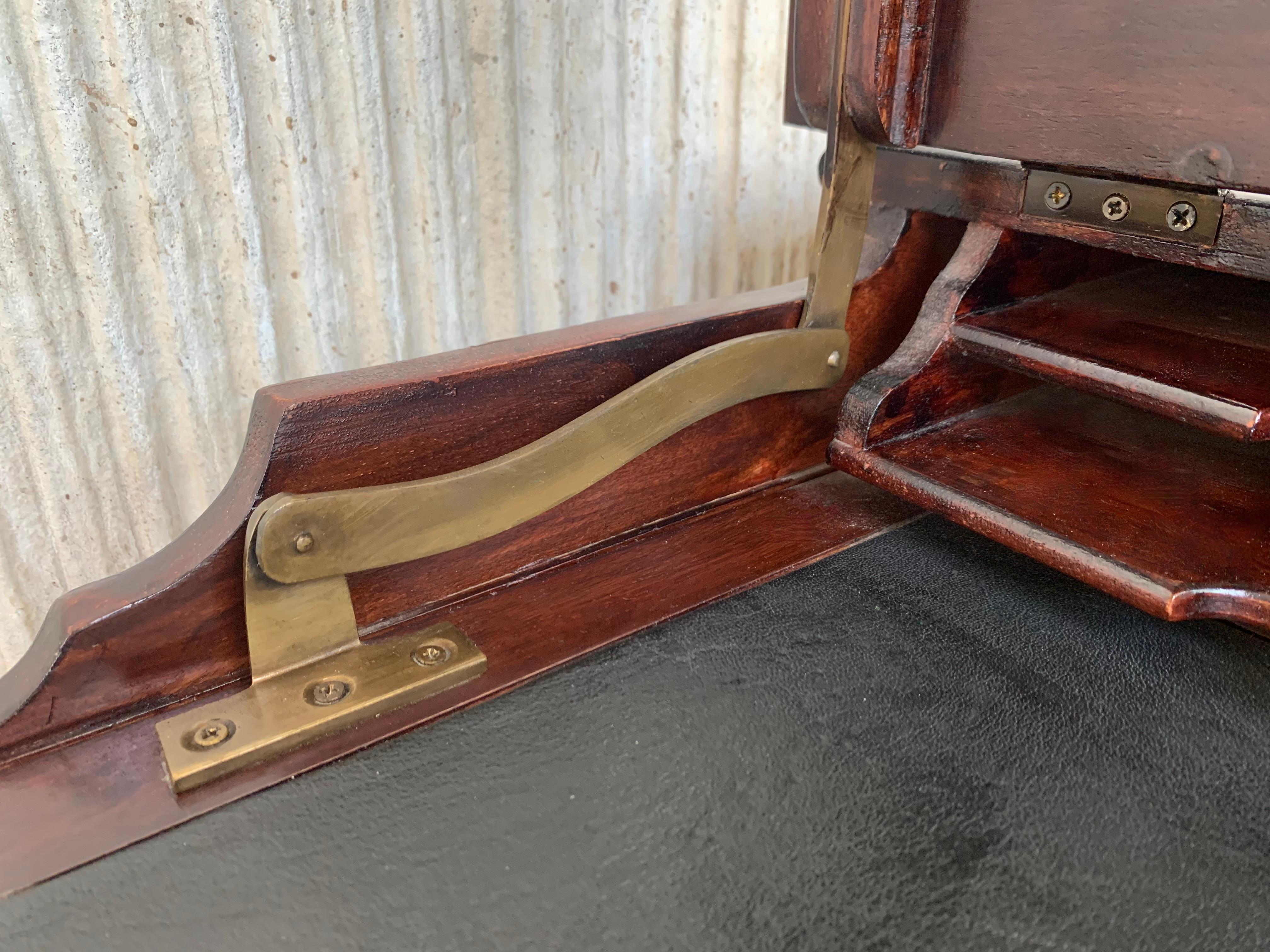 Late 19th Bureau Antique Cartonnier Sliding Top for Hidden Storage For Sale 8