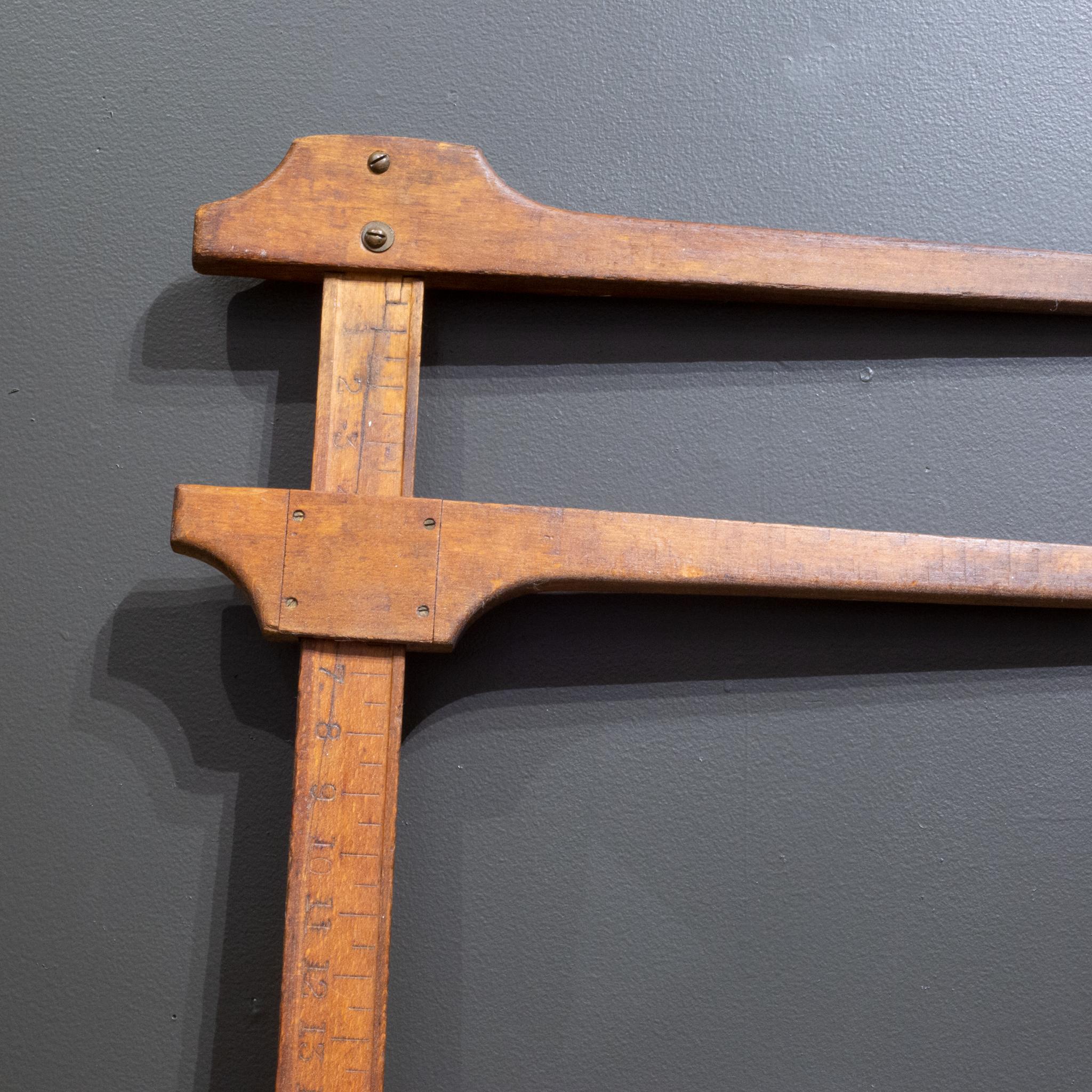 Industrial Late 19th c. Antique Forester's Log Measuring Caliper, c.1890